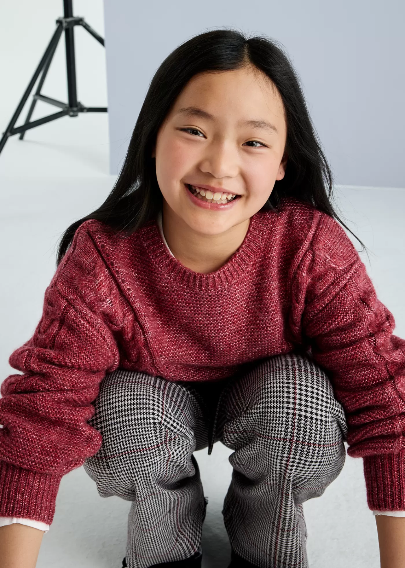 Mayoral Girl Braided Sweater Tomatomix Hot