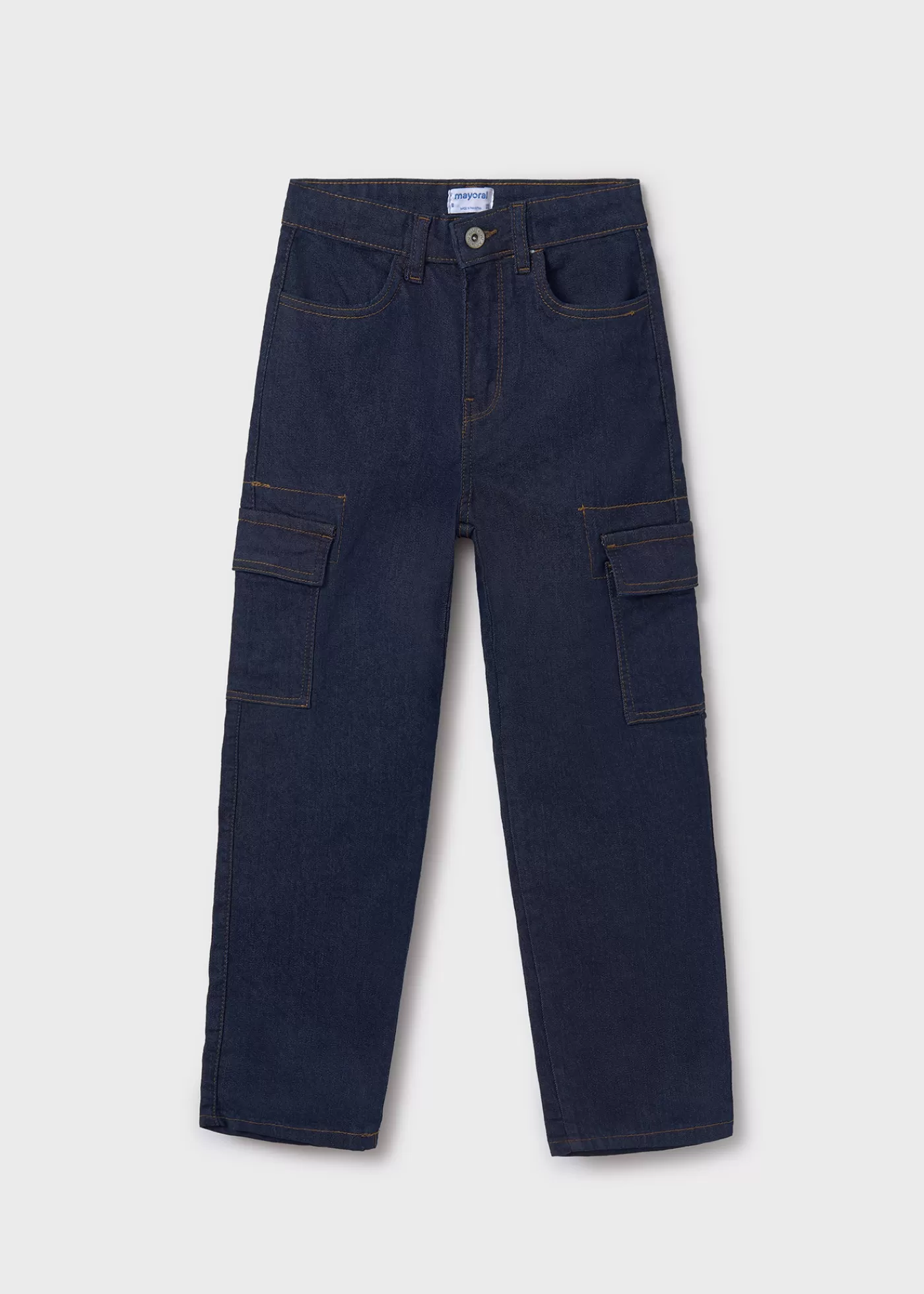 Mayoral Girl Denim Cargos DarkJeans Discount