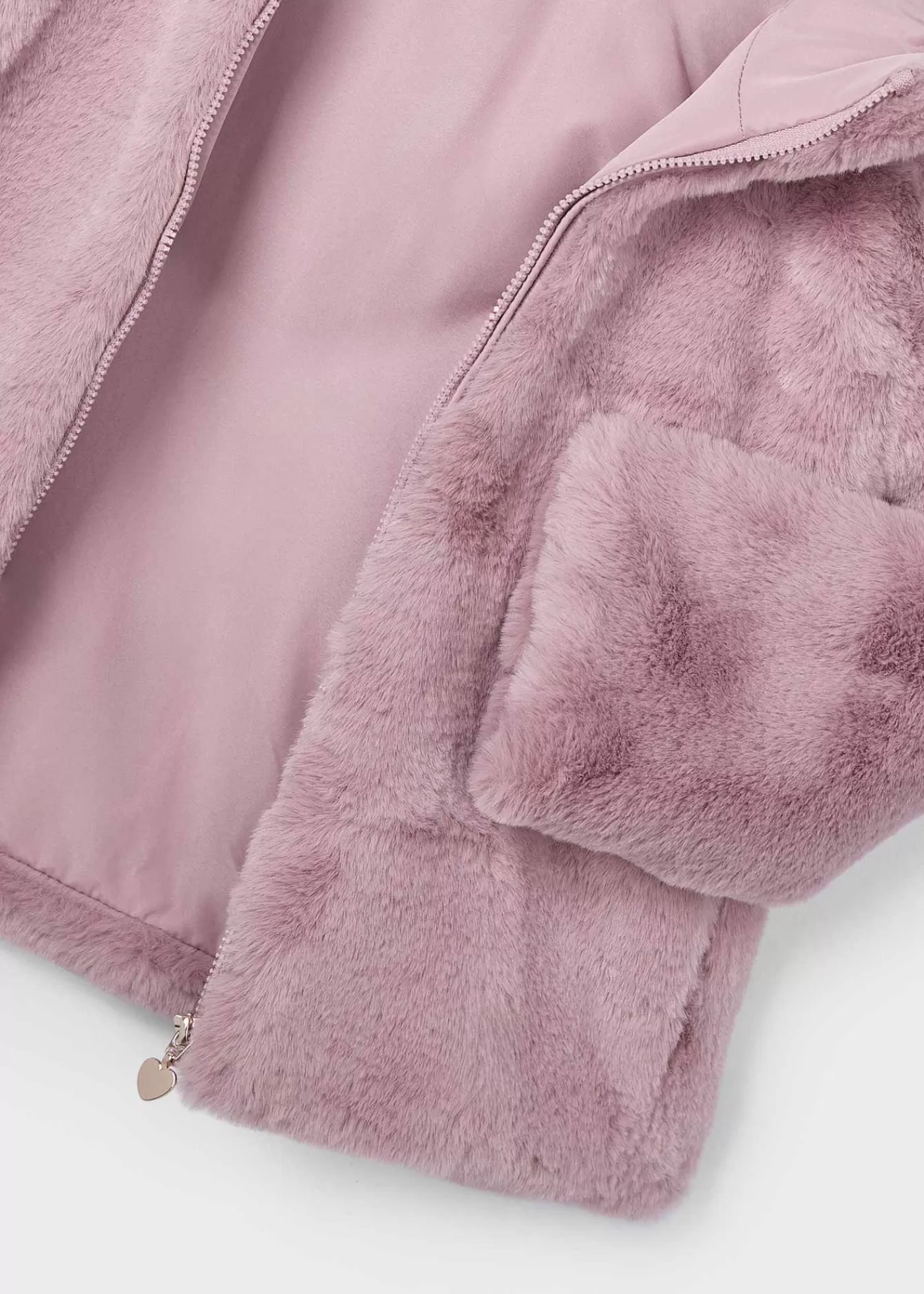 Mayoral Girl Faux Fur Coat Rosy Online