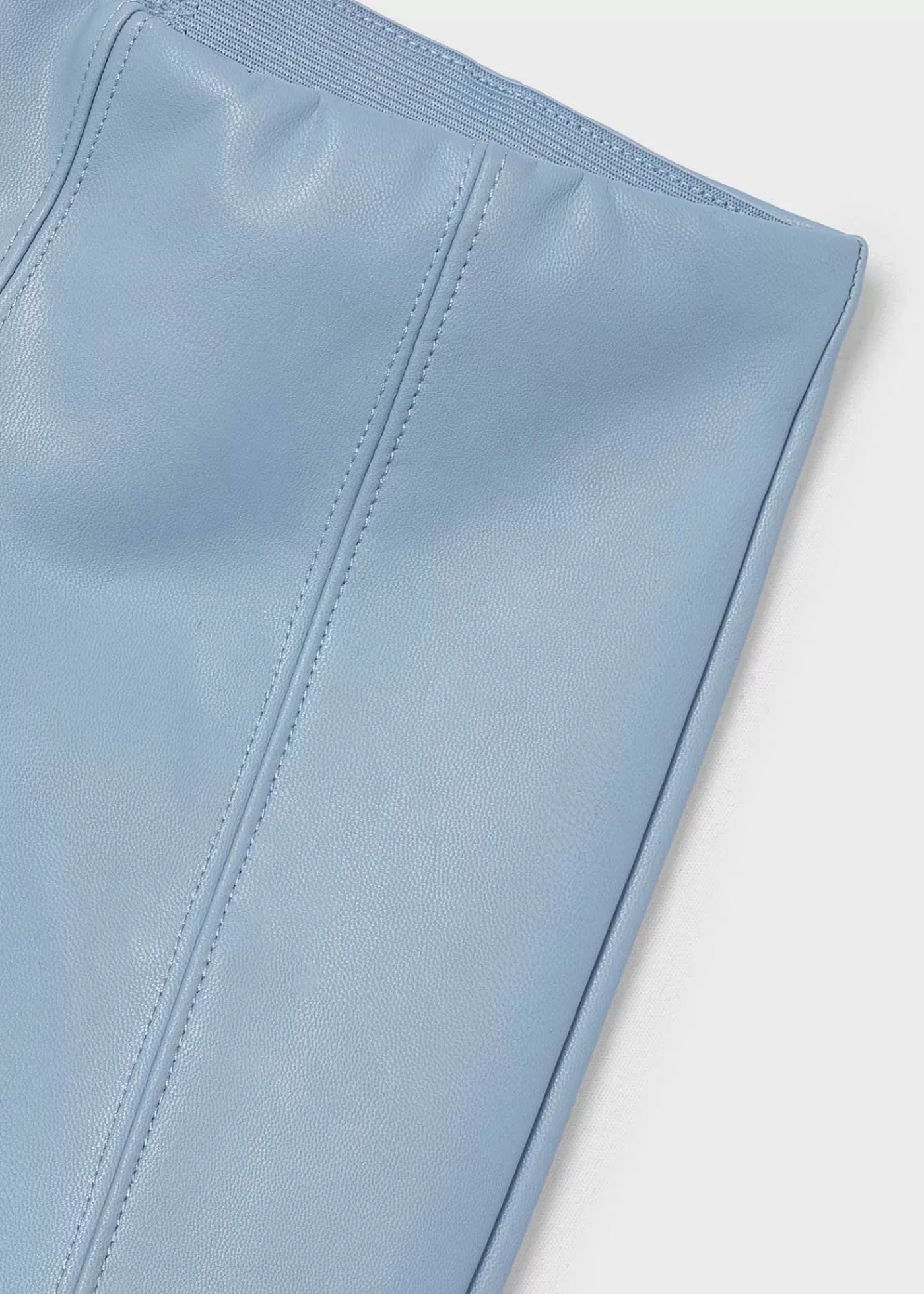Mayoral Girl Faux Leather Leggings Skyblue Discount