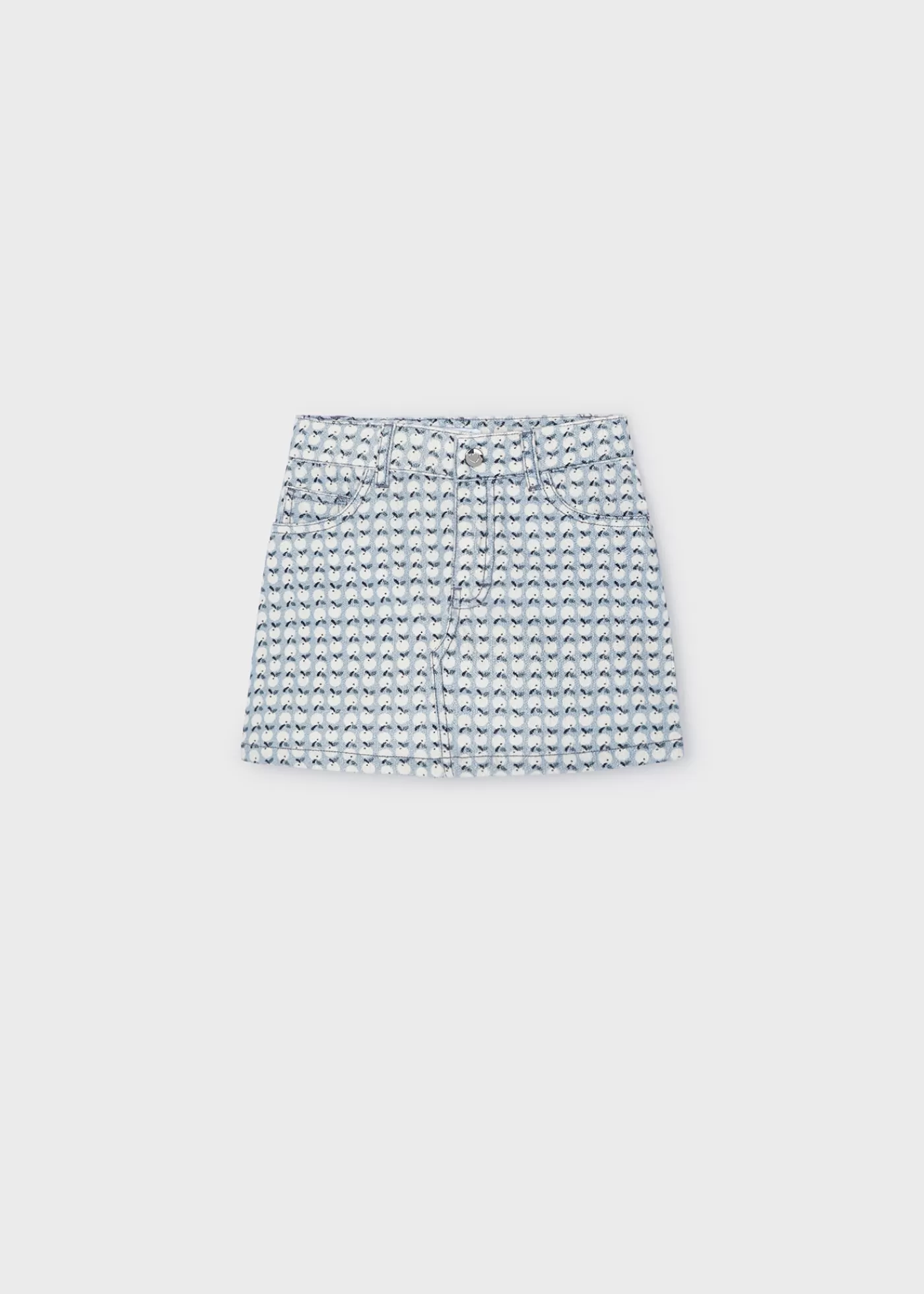 Mayoral Girl Floral Corduroy Skirt Skyblue Store