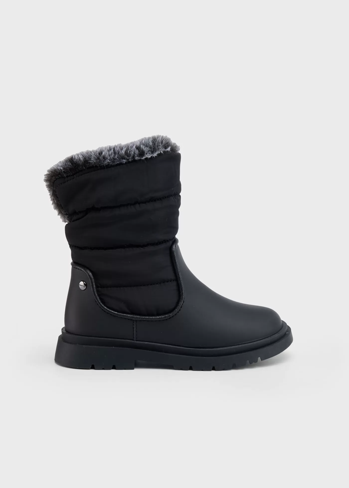 Mayoral Girl Fur Lined Boots Black Hot