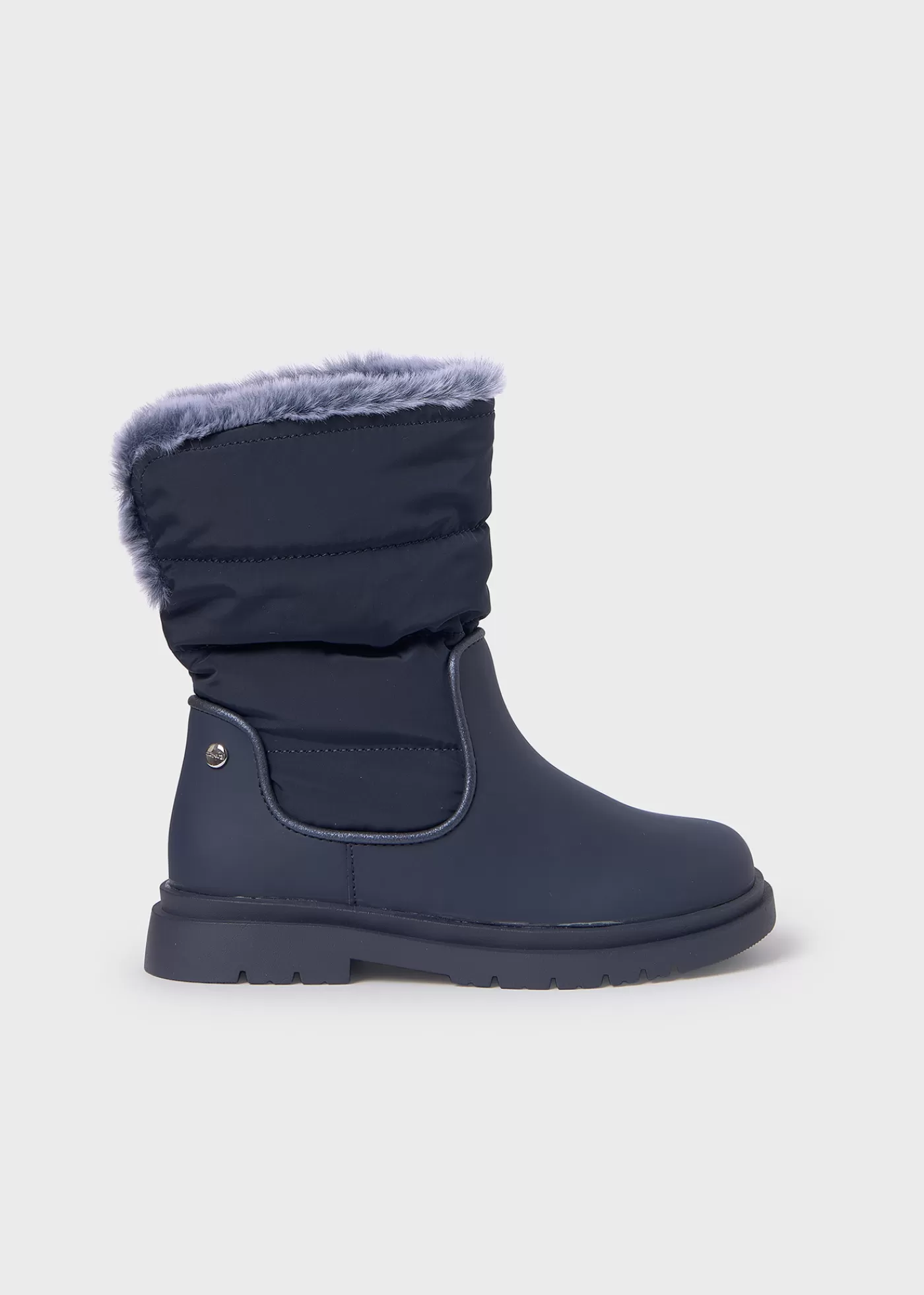 Mayoral Girl Fur Lined Boots Navyblue Cheap