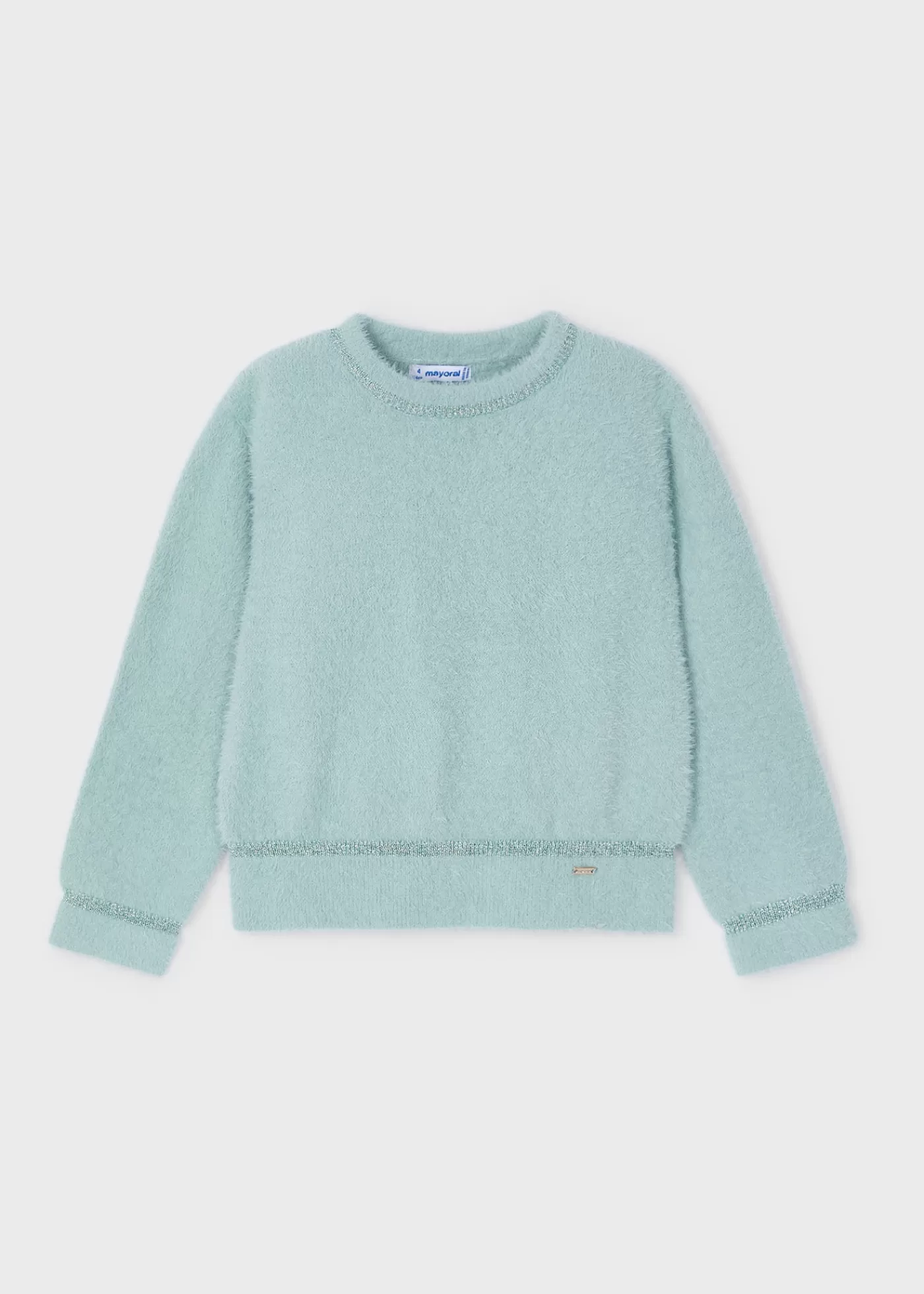 Mayoral Girl Fur Sweater Jade Best Sale