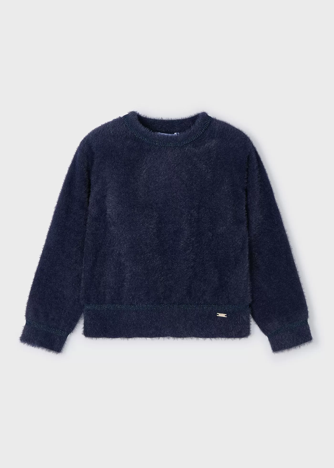 Mayoral Girl Fur Sweater Navyblue Flash Sale