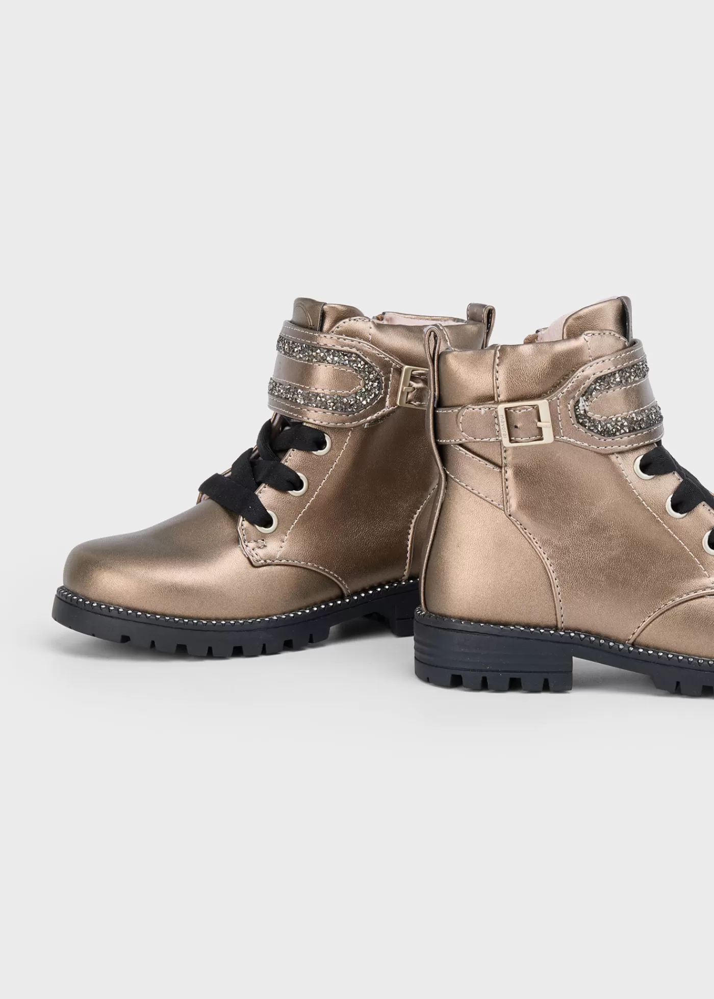 Mayoral Girl Glitter Biker Boots Bronce Store