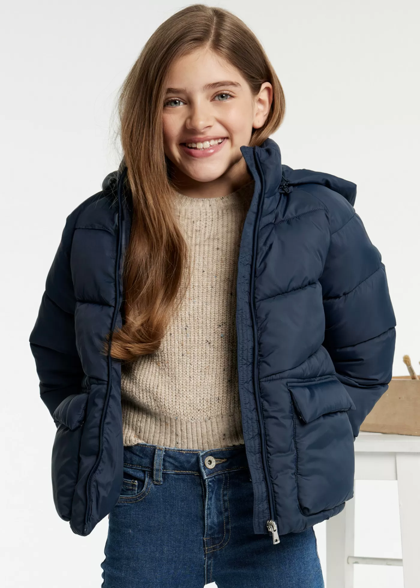 Mayoral Girl Hooded Coat Night Fashion