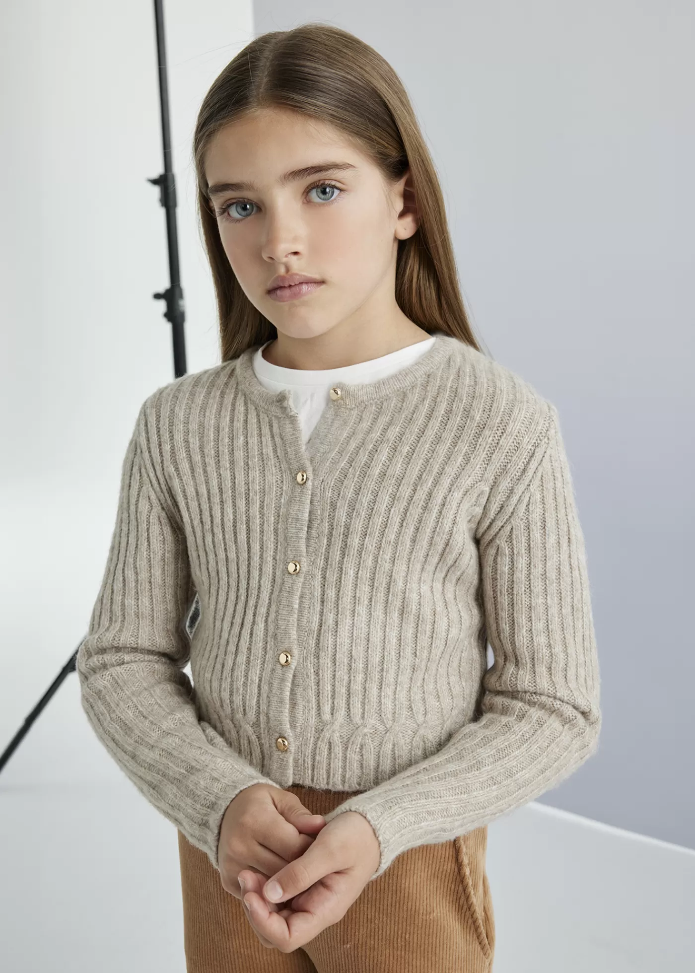 Mayoral Girl Knit Cardigan Stone Shop