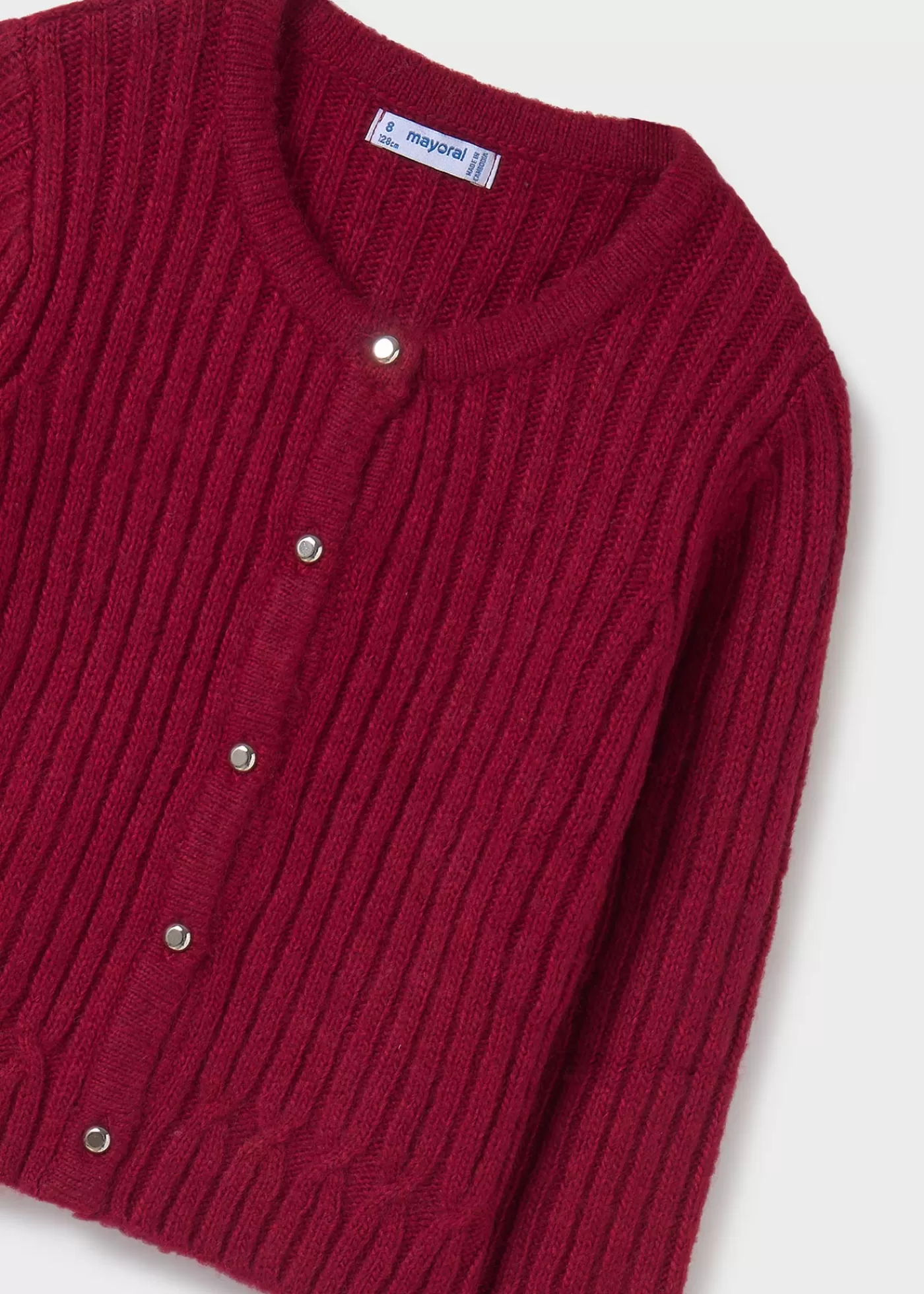 Mayoral Girl Knit Cardigan Cherry New