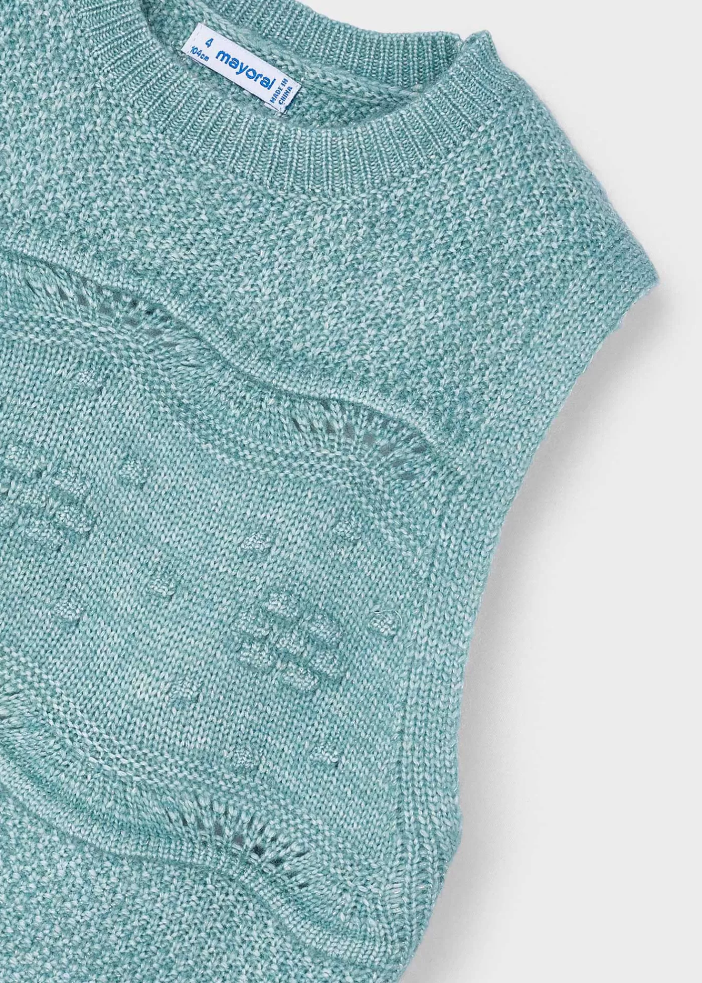 Mayoral Girl Knit Vest Emeraldheather Outlet