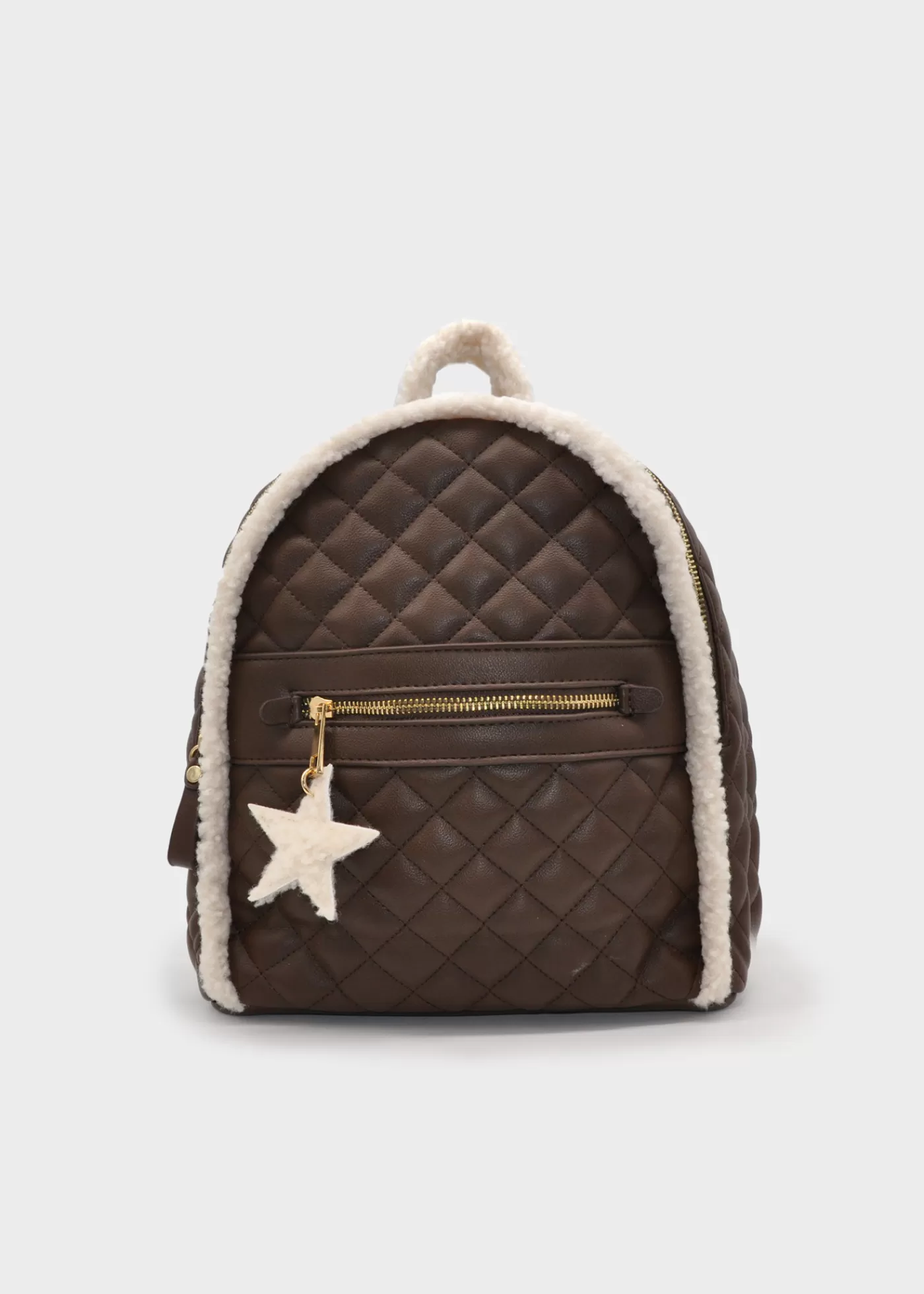 Mayoral Girl Padded Backpack Chocolate Clearance