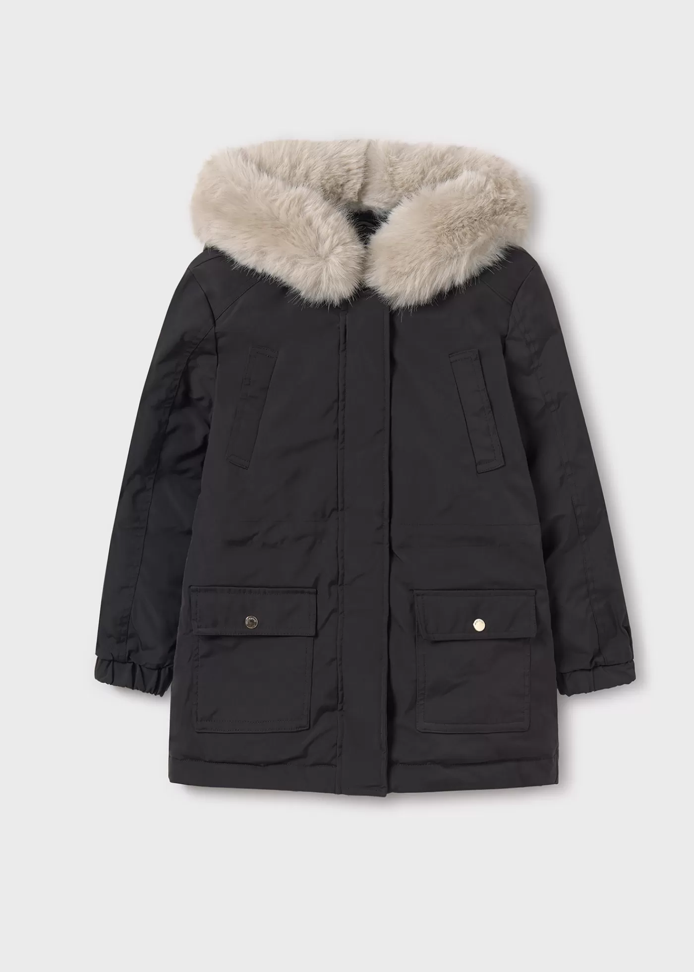 Mayoral Girl Parka Coat Black Fashion