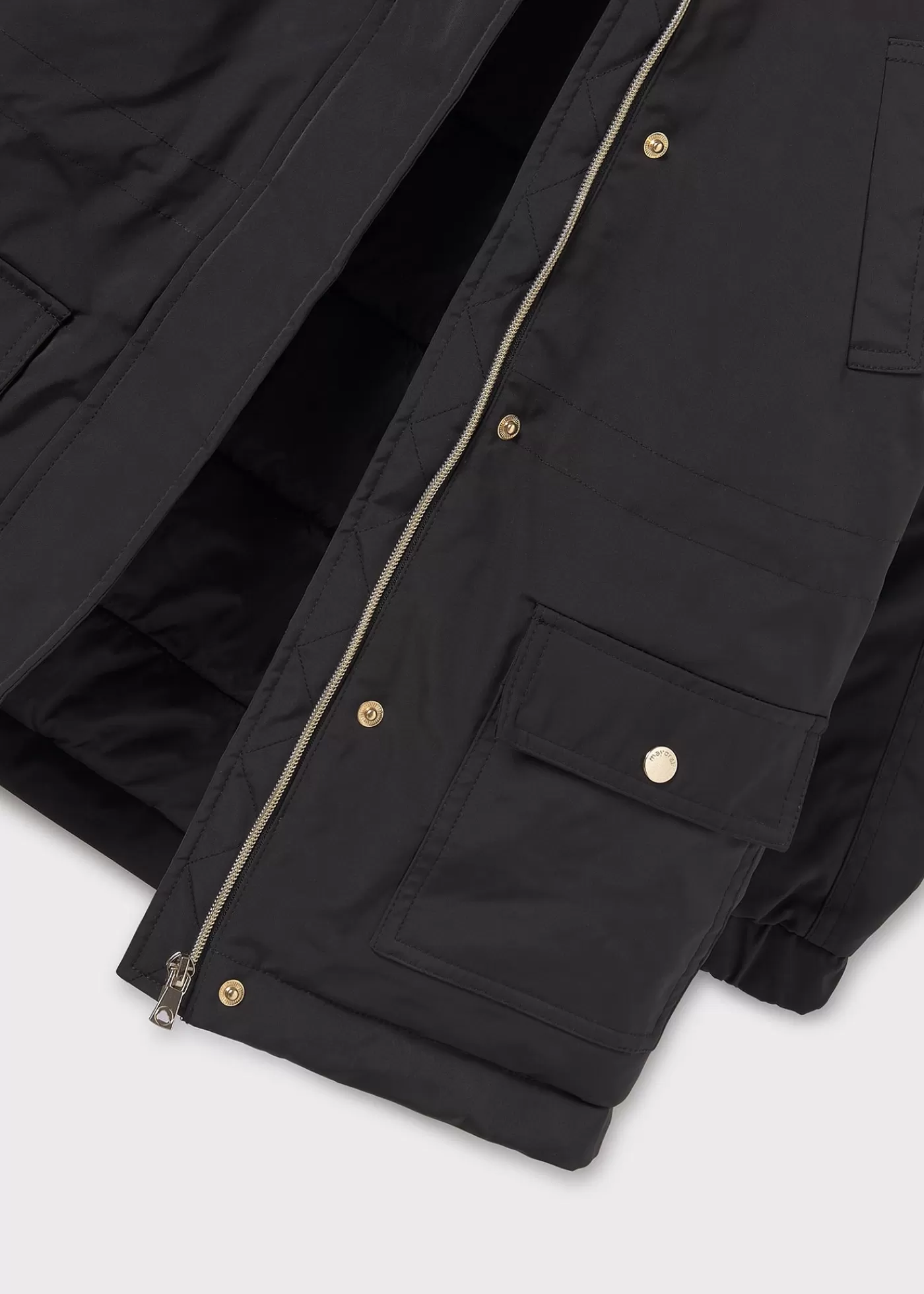 Mayoral Girl Parka Coat Black Fashion