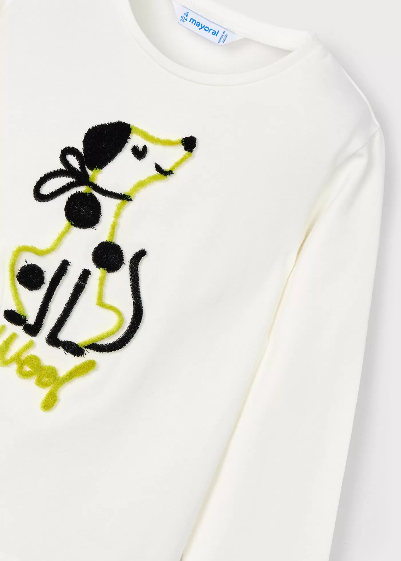 Mayoral Girl Puppy T-Shirt Crudo-citron Sale