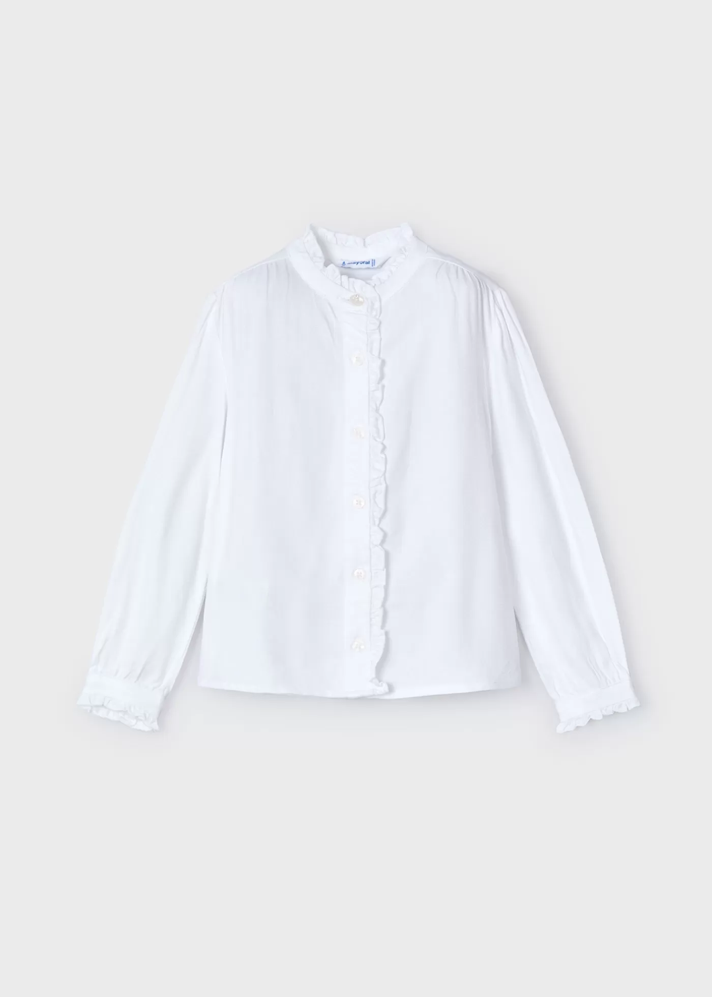 Mayoral Girl Ruffle Blouse White Store