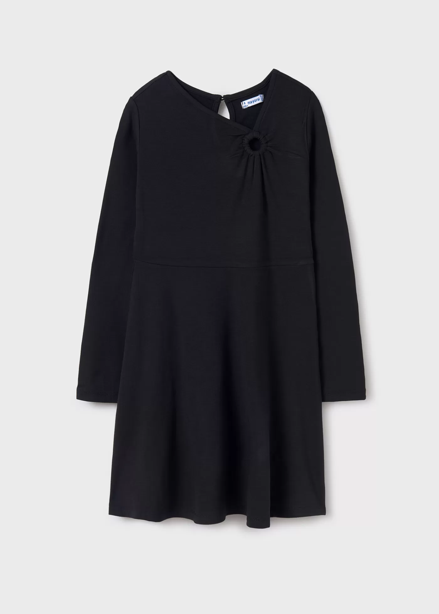 Mayoral Girl Ruffle Detail Dress Black Sale