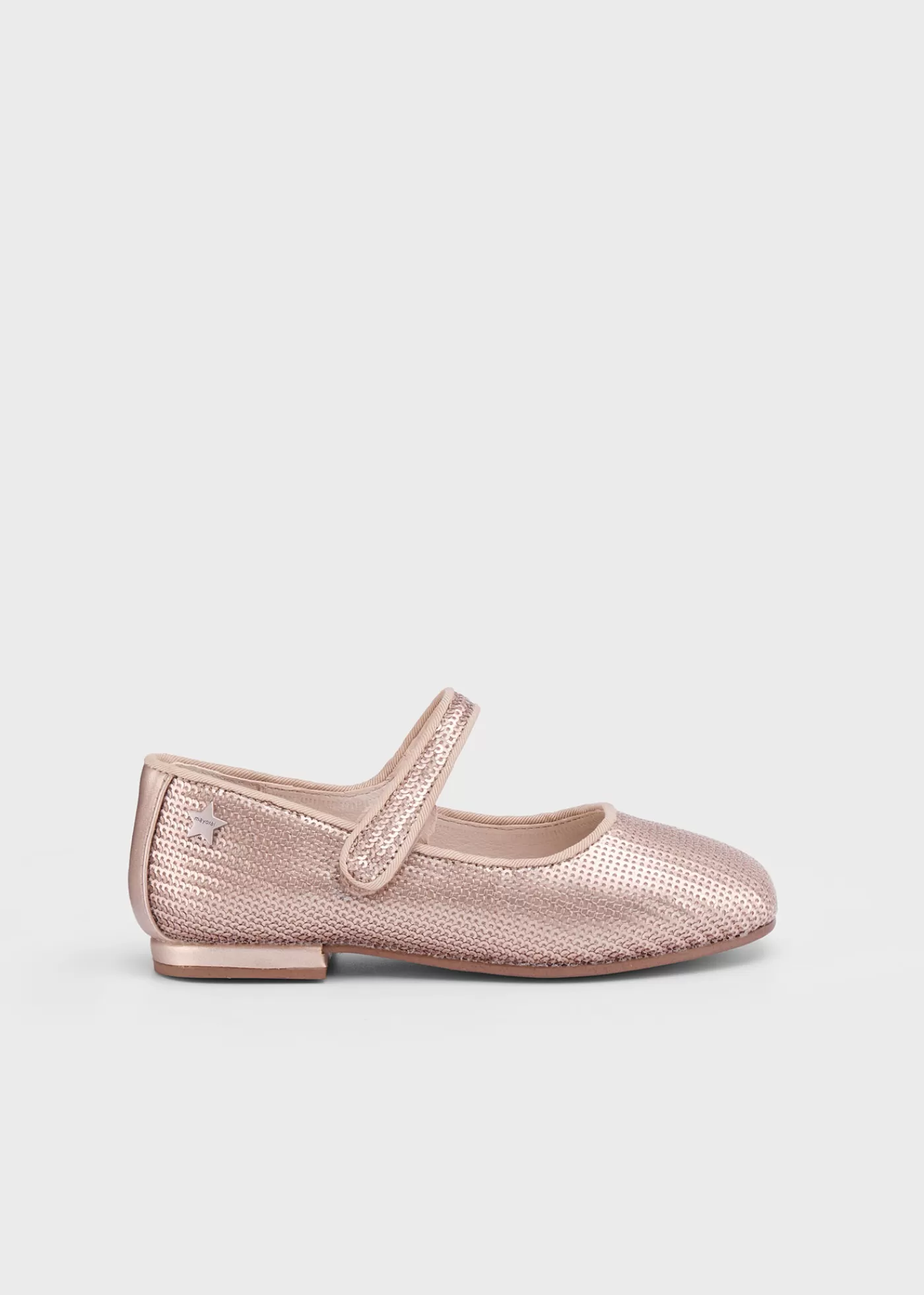 Mayoral Girl Sequin Mary Janes PinkGold Fashion