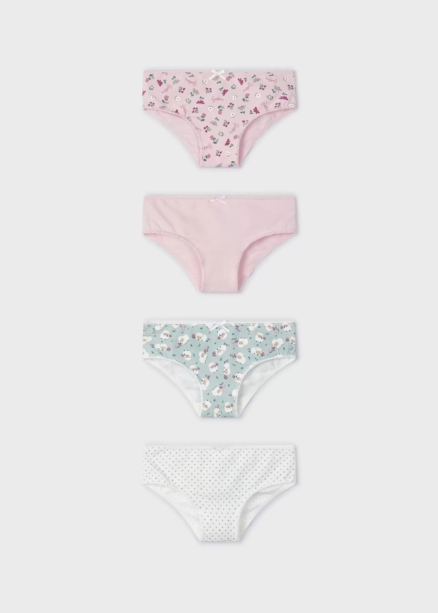Mayoral Girl Set of 4 Briefs Pastelpink Hot