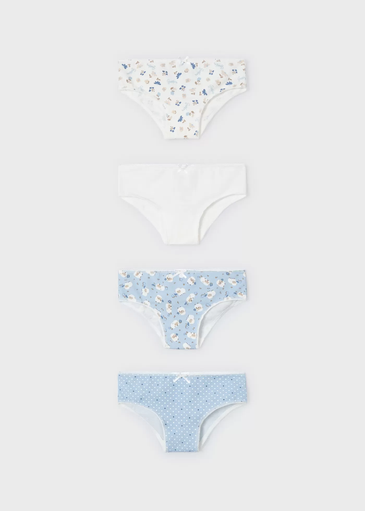 Mayoral Girl Set of 4 Briefs Skyblue Best Sale