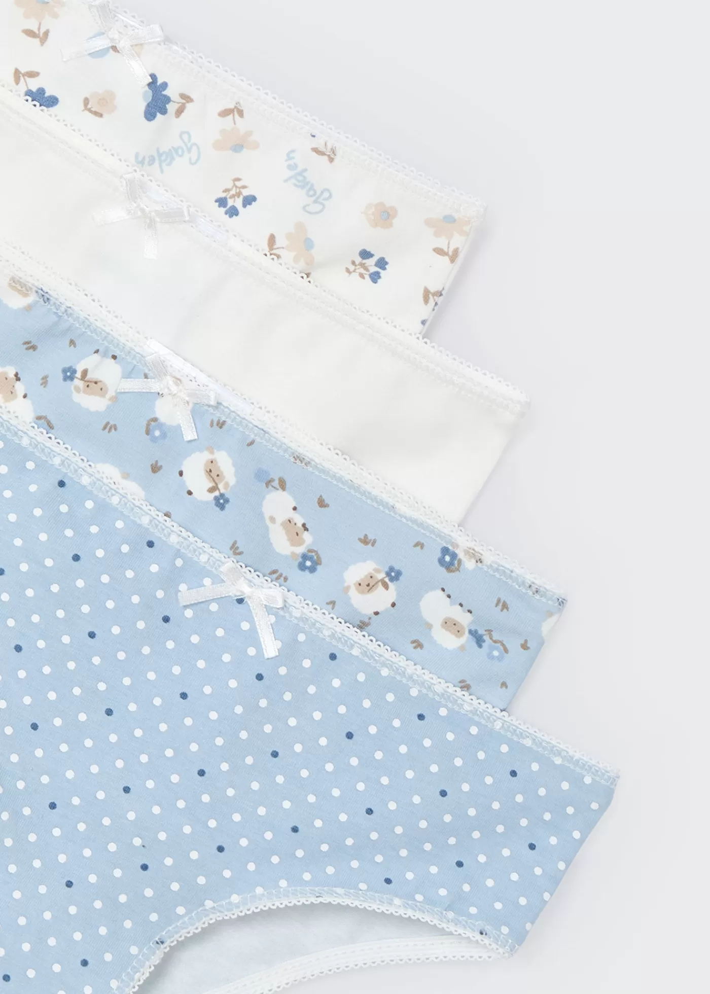 Mayoral Girl Set of 4 Briefs Skyblue Best Sale