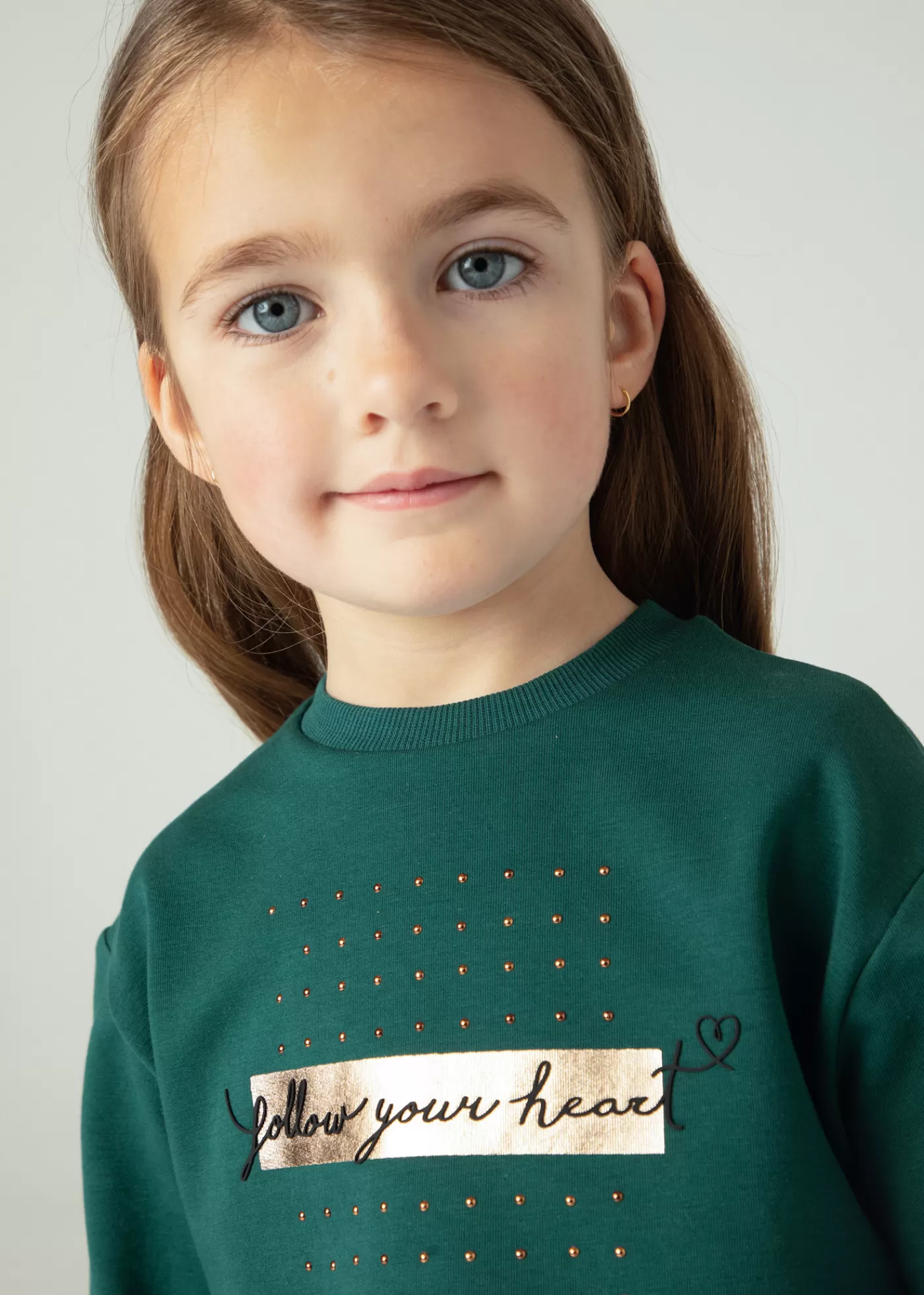 Mayoral Girl Sleeveless Dress with Text Print Sweater Bottle Flash Sale