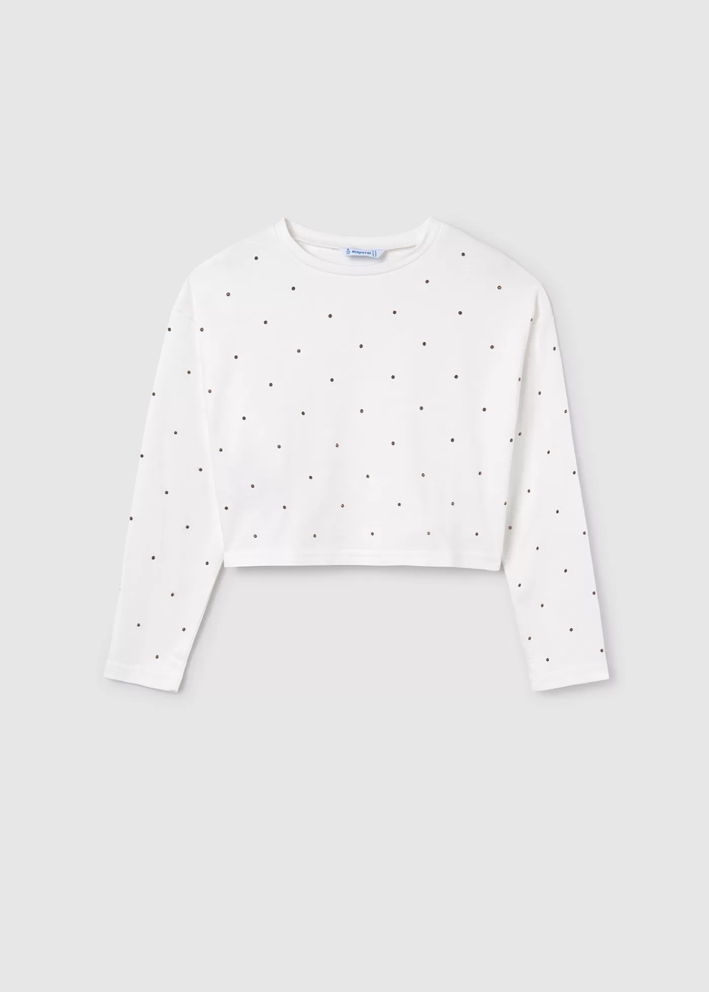 Mayoral Girl Studded T-Shirt Offwhite Discount