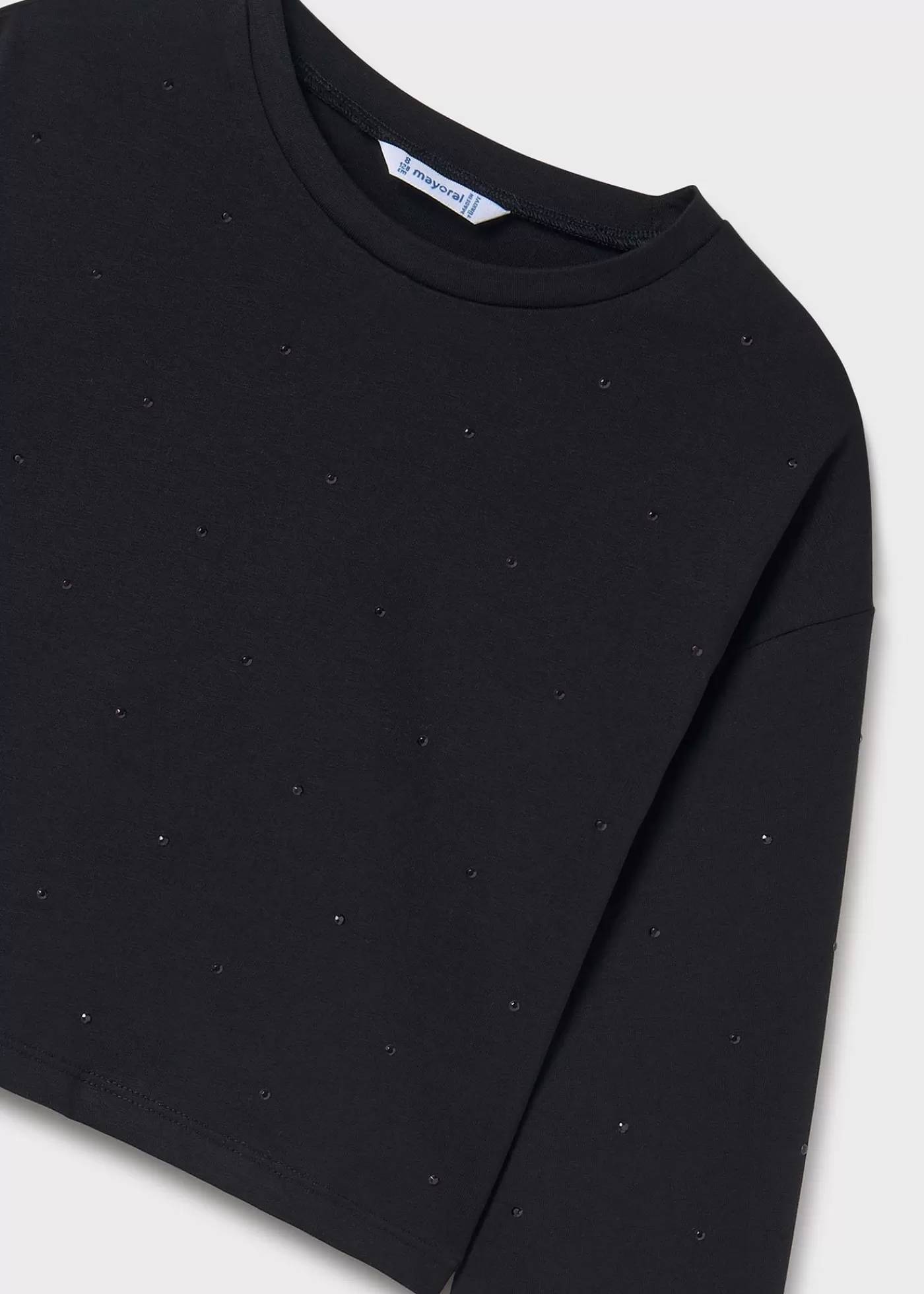Mayoral Girl Studded T-Shirt Black Best Sale