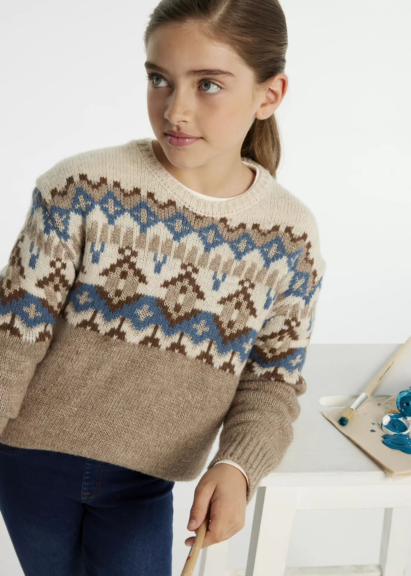 Mayoral Girl Sweater Molemelange Best Sale