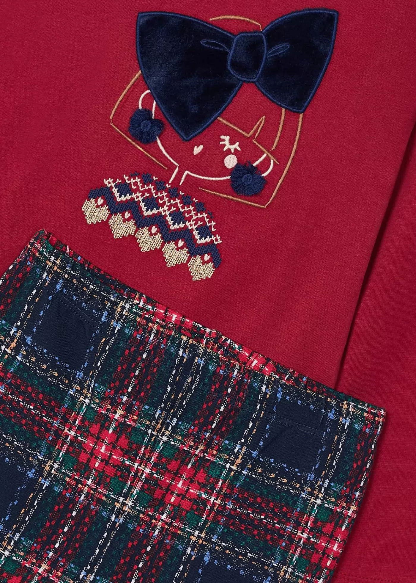 Mayoral Girl T-Shirt and Print Leggings Set Cherry Flash Sale