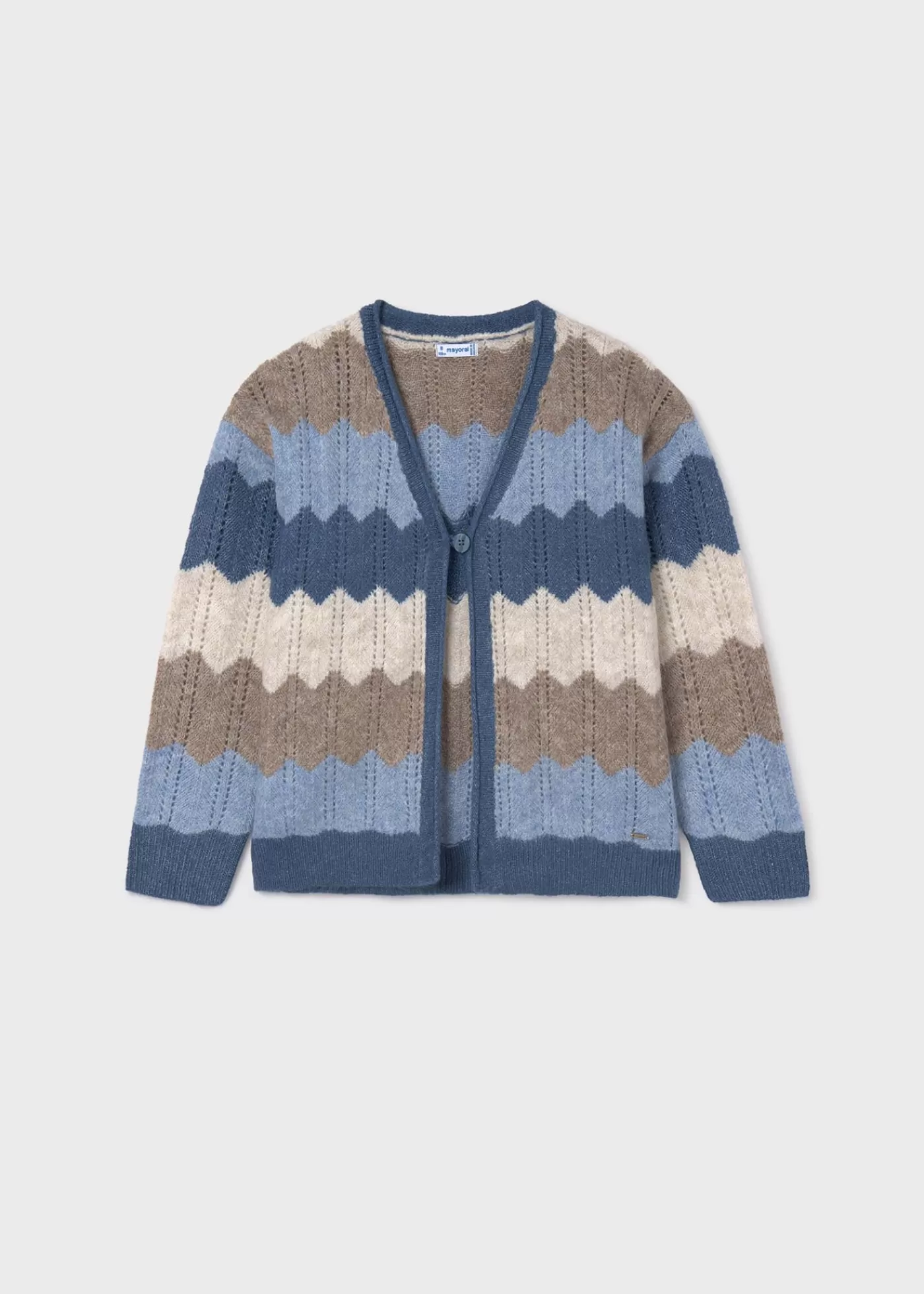 Mayoral Girl Zigzag Cardigan Blueheather Online