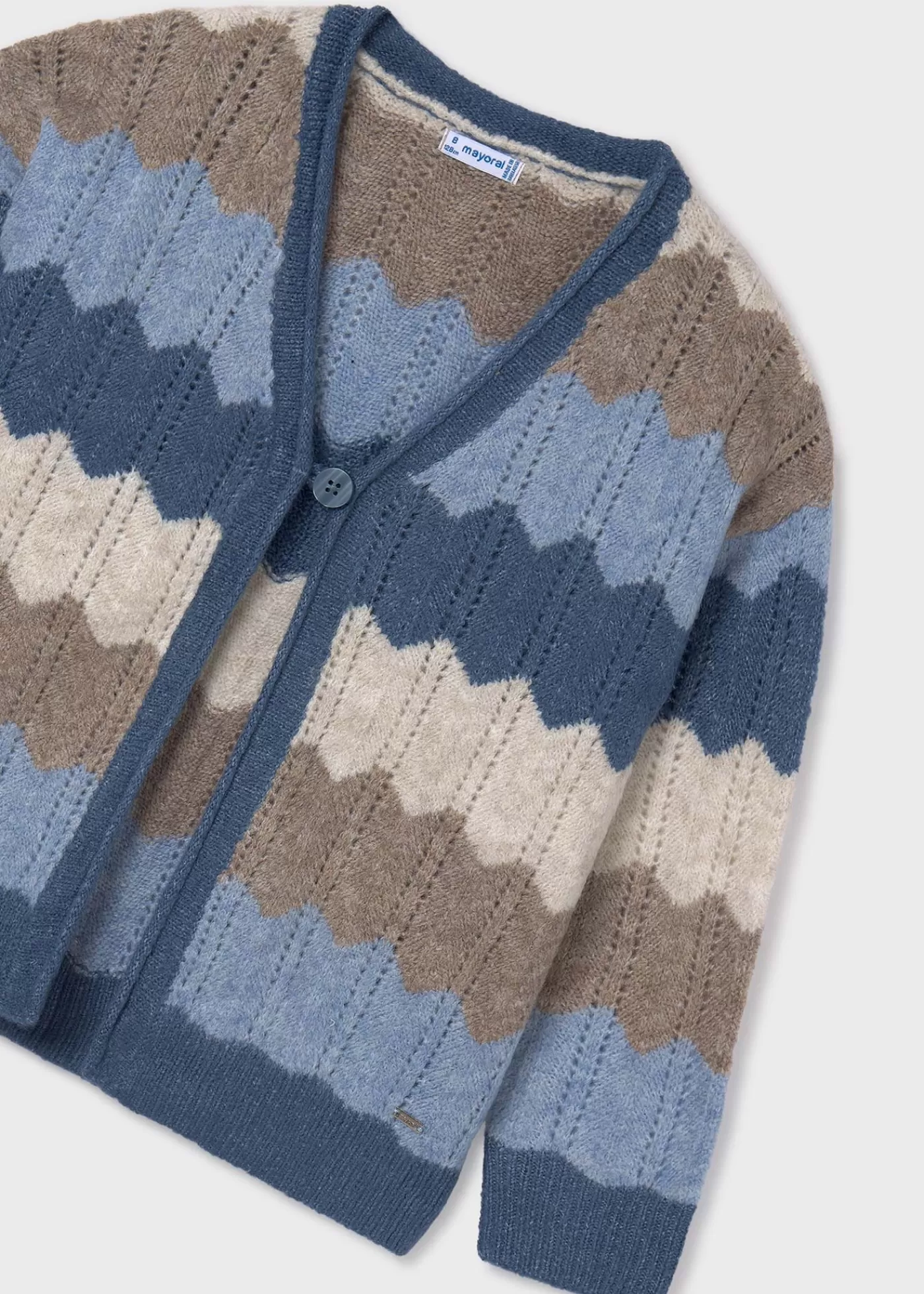 Mayoral Girl Zigzag Cardigan Blueheather Online