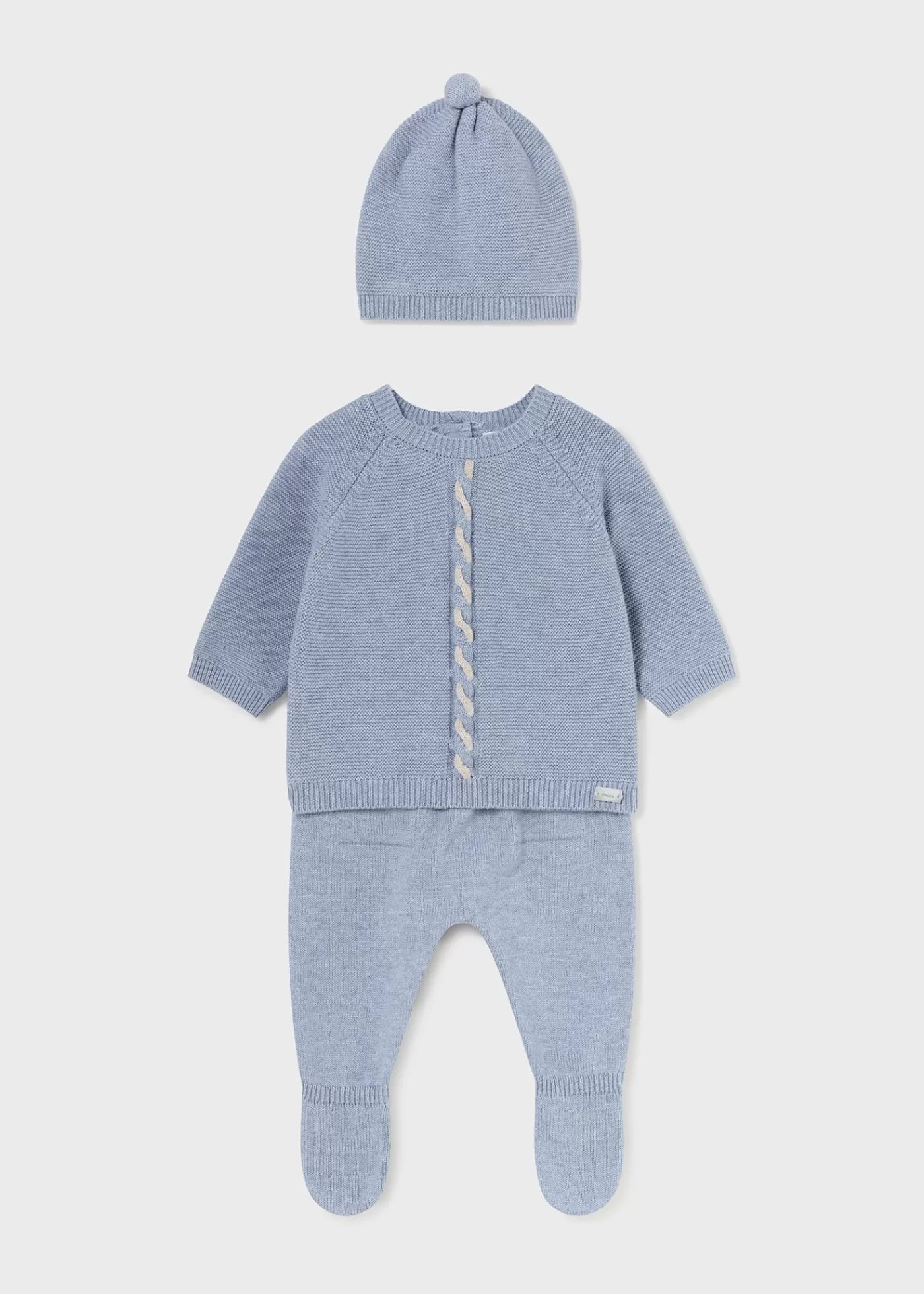 Mayoral Newborn 3 Piece Knit Set Ceruleanheather Cheap