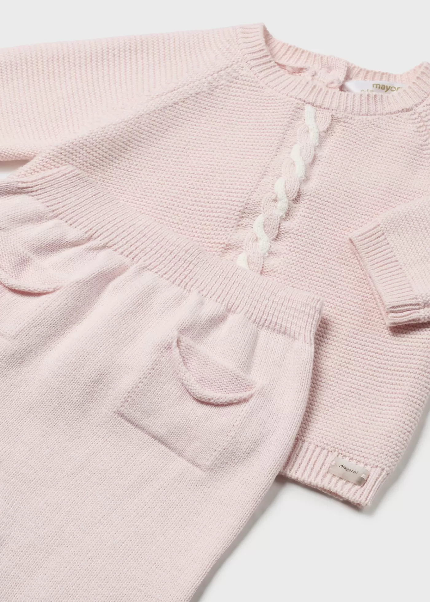 Mayoral Newborn 3 Piece Knit Set Blush Sale