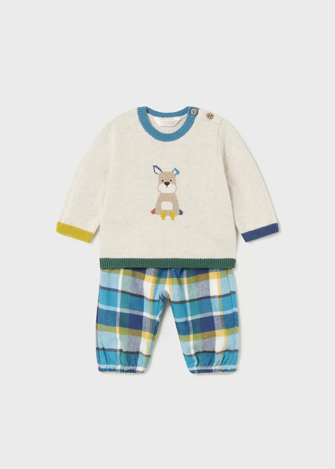 Mayoral Newborn Animal Sweater and Pants Set Milkvigour Discount