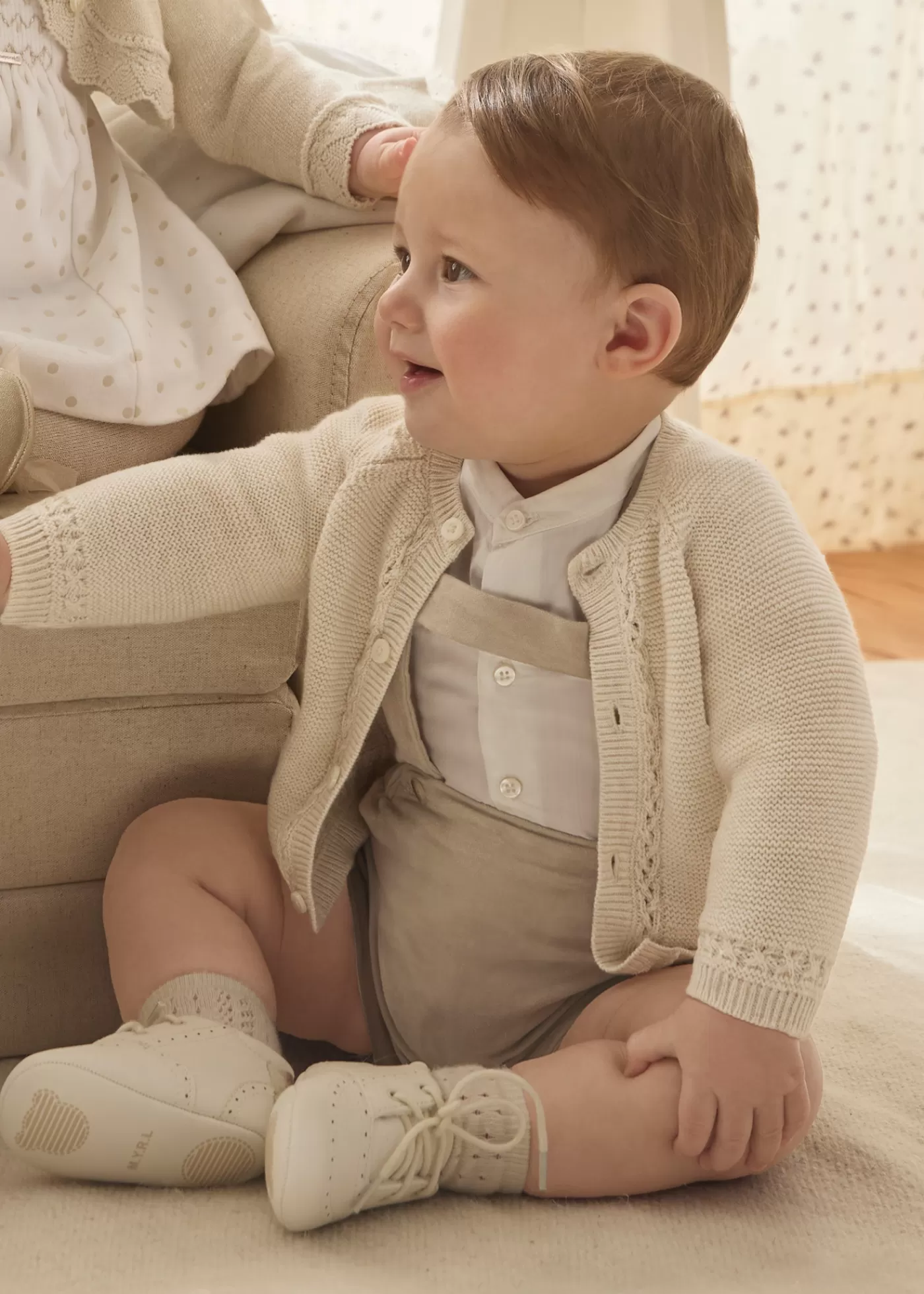 Mayoral Newborn Bodysuit and Dungarees Set Toasted Best Sale