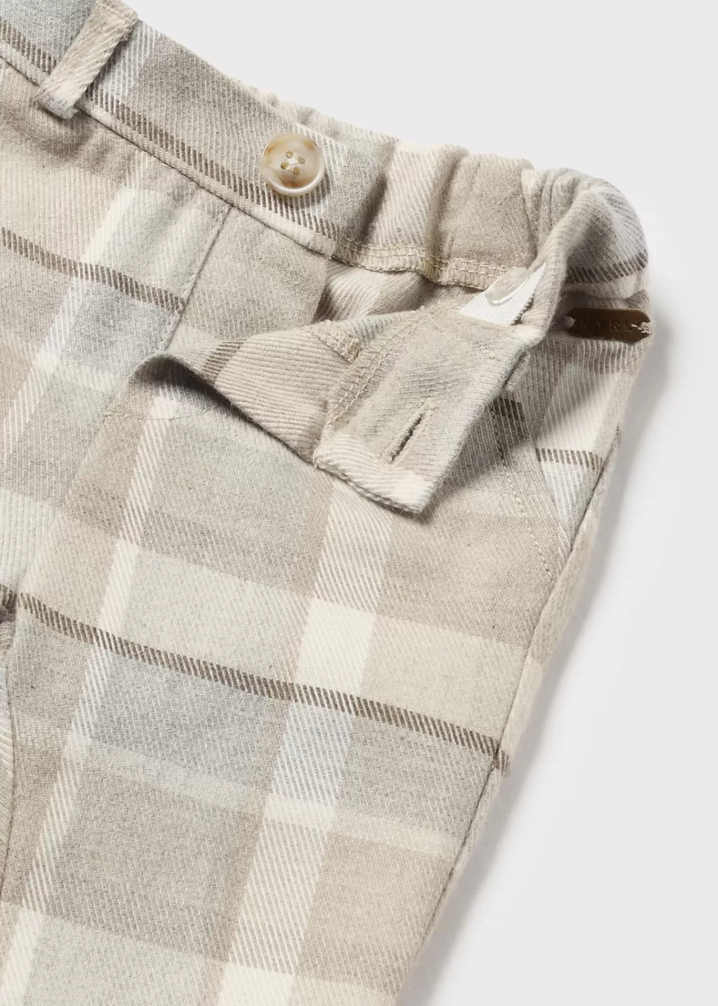 Mayoral Newborn Checked Pants Nut Shop