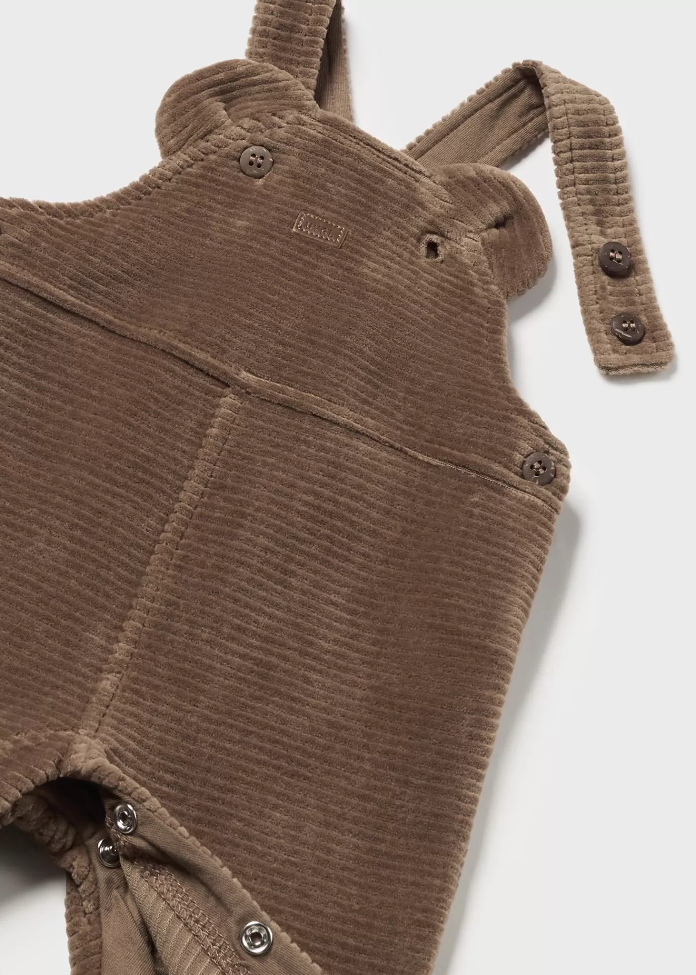 Mayoral Newborn Corduroy Dungarees Mocha Fashion