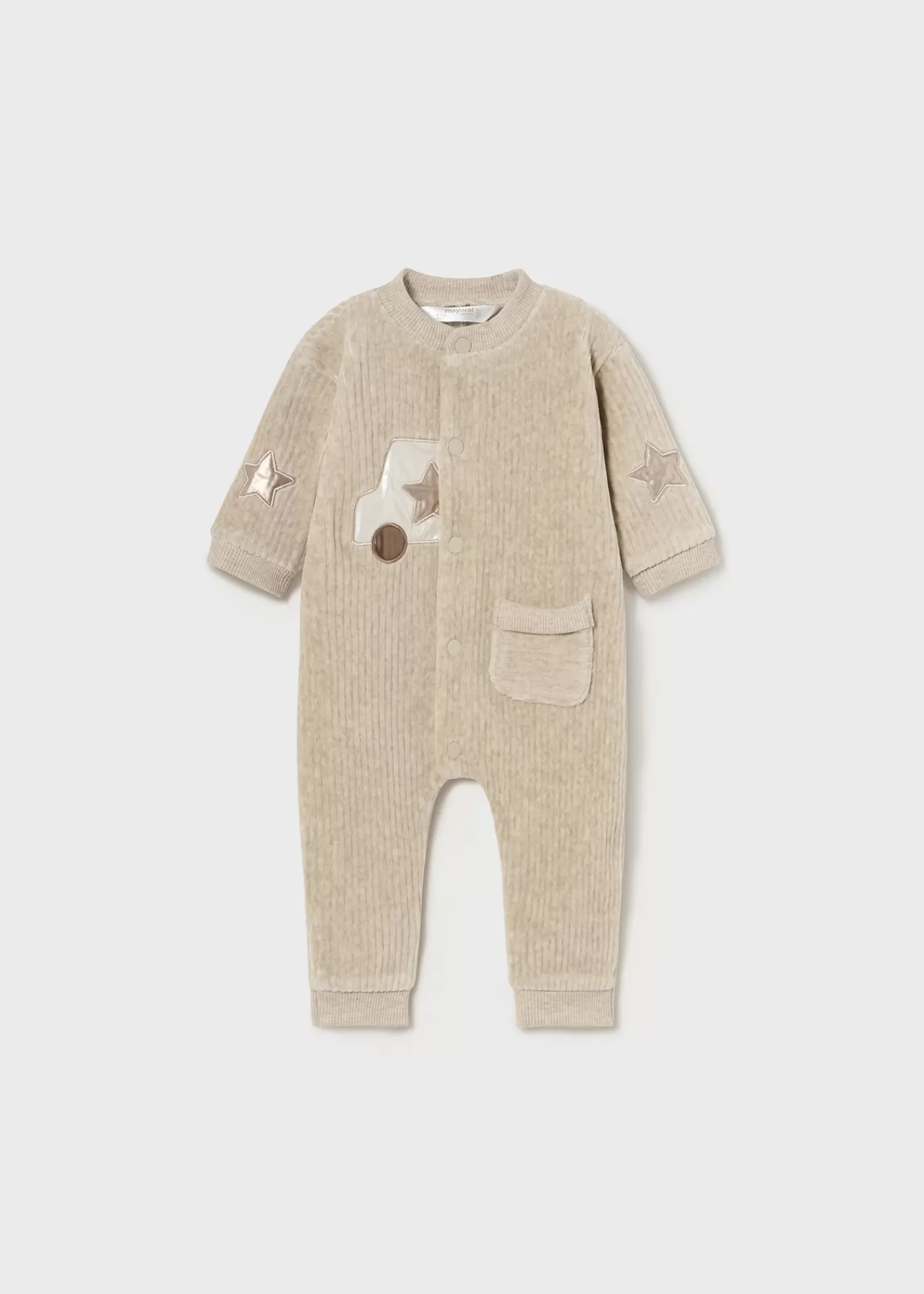 Mayoral Newborn Corduroy One-Piece Sesameheather Best