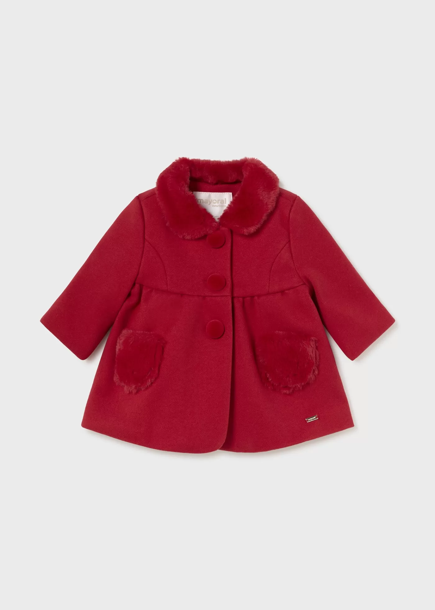 Mayoral Newborn Dress Coat Red Shop