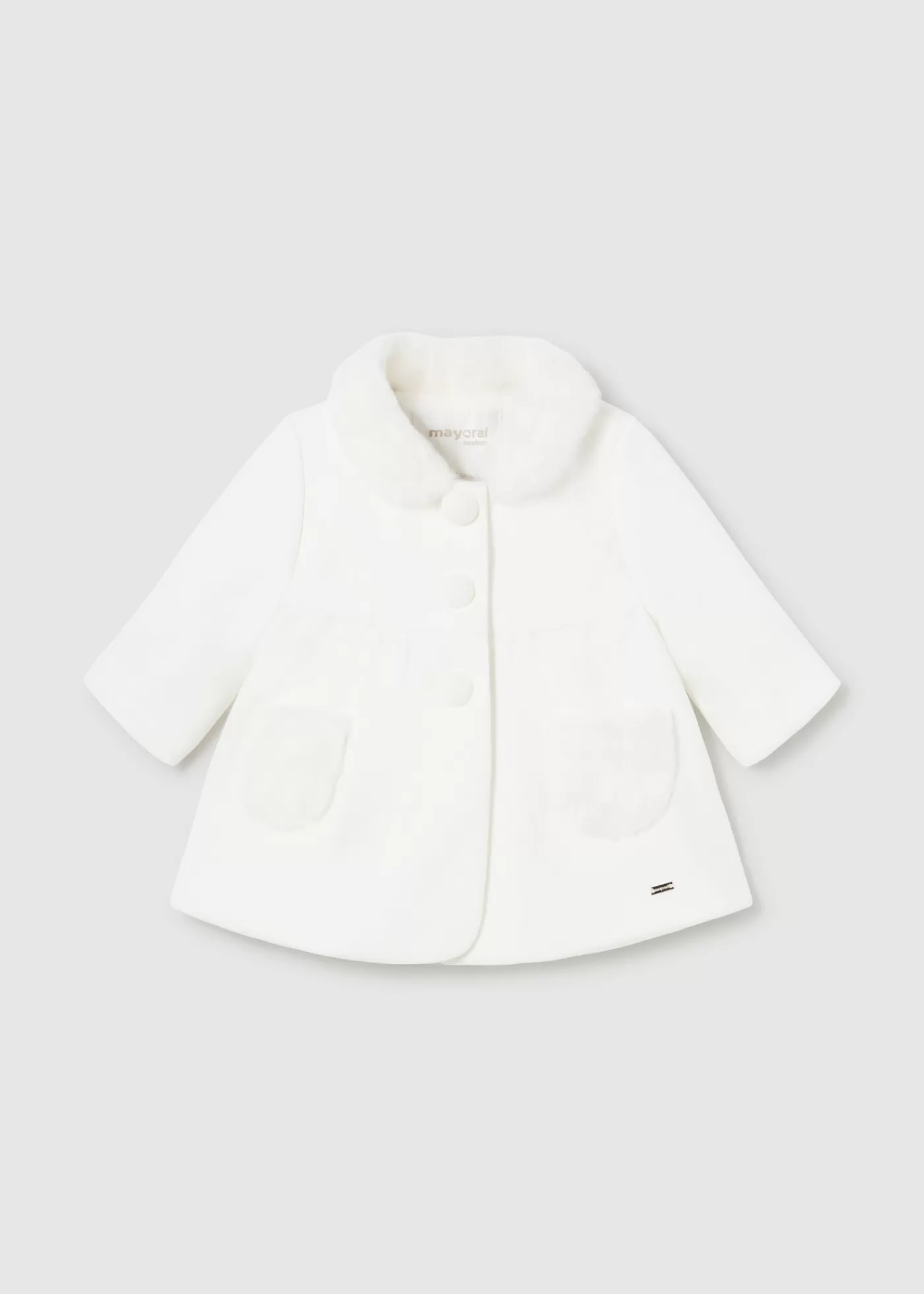 Mayoral Newborn Dress Coat Offwhite Sale