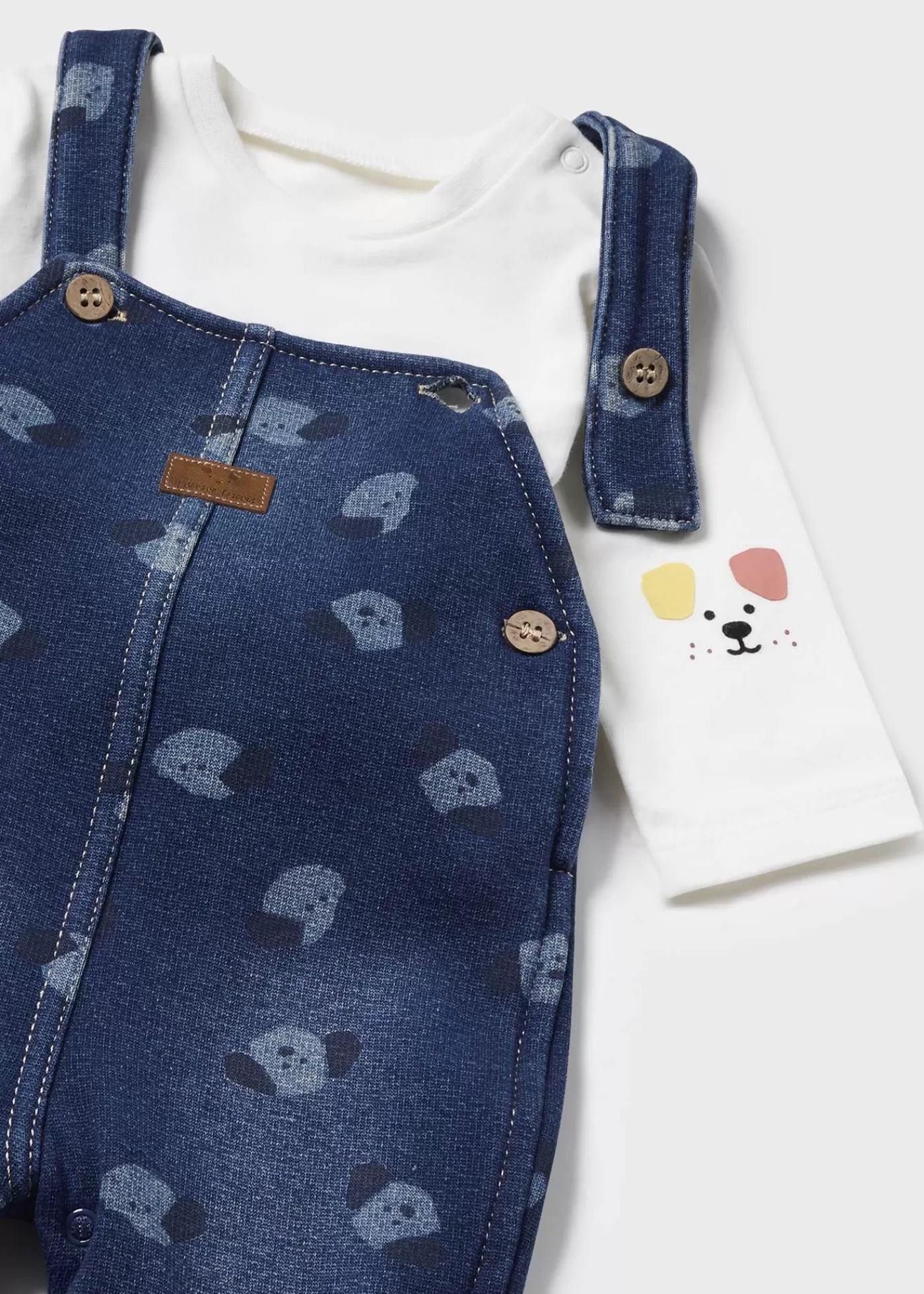 Mayoral Newborn Dungarees and T-Shirt Set Darkjeans Hot