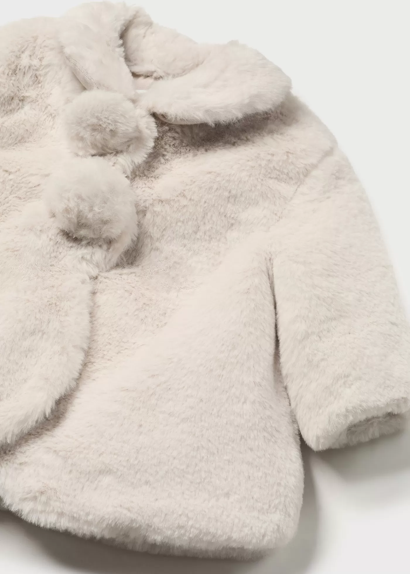 Mayoral Newborn Faux Fur Coat Nut Outlet