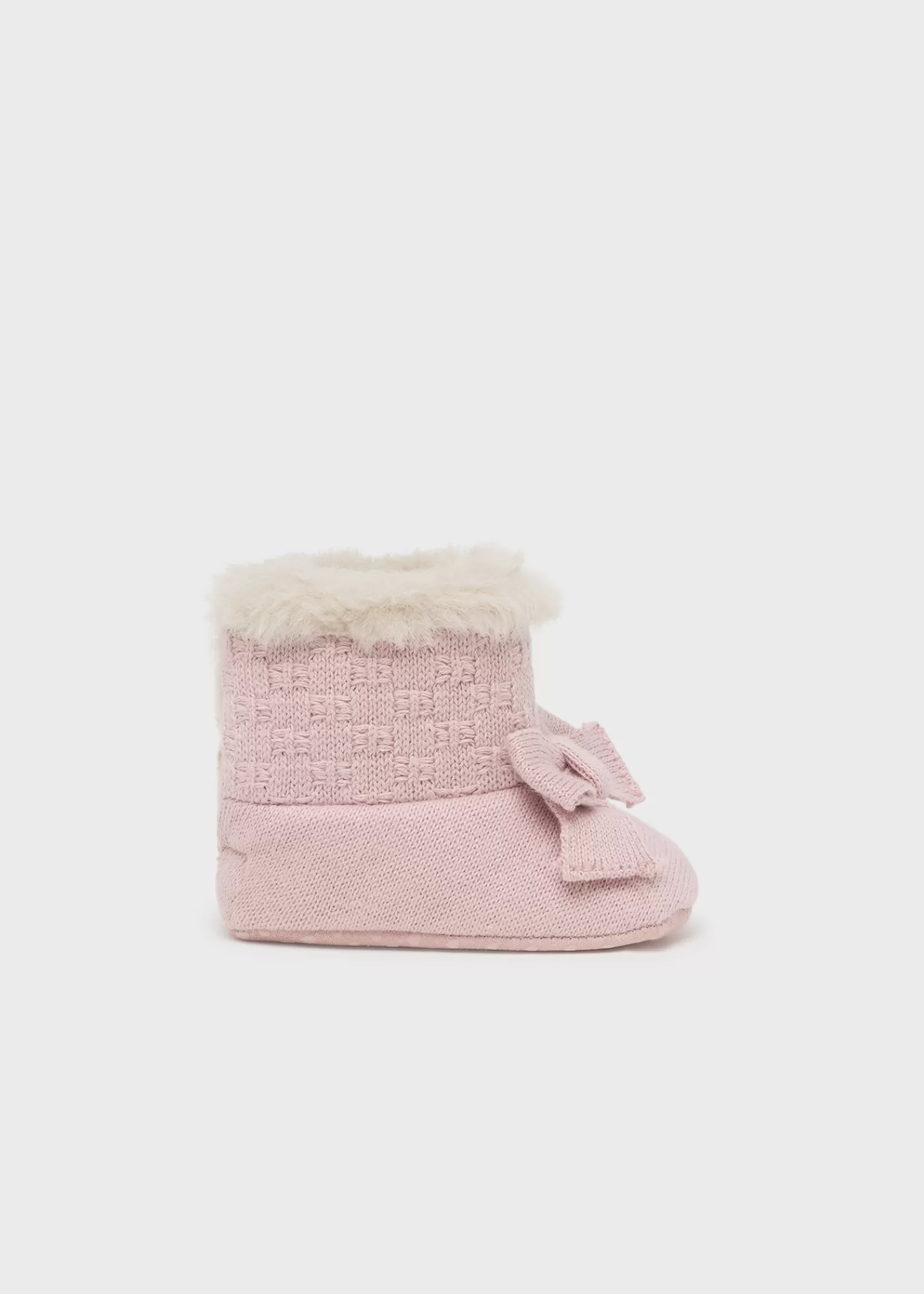 Mayoral Newborn Girl Knit Fur Boots Sugar Shop