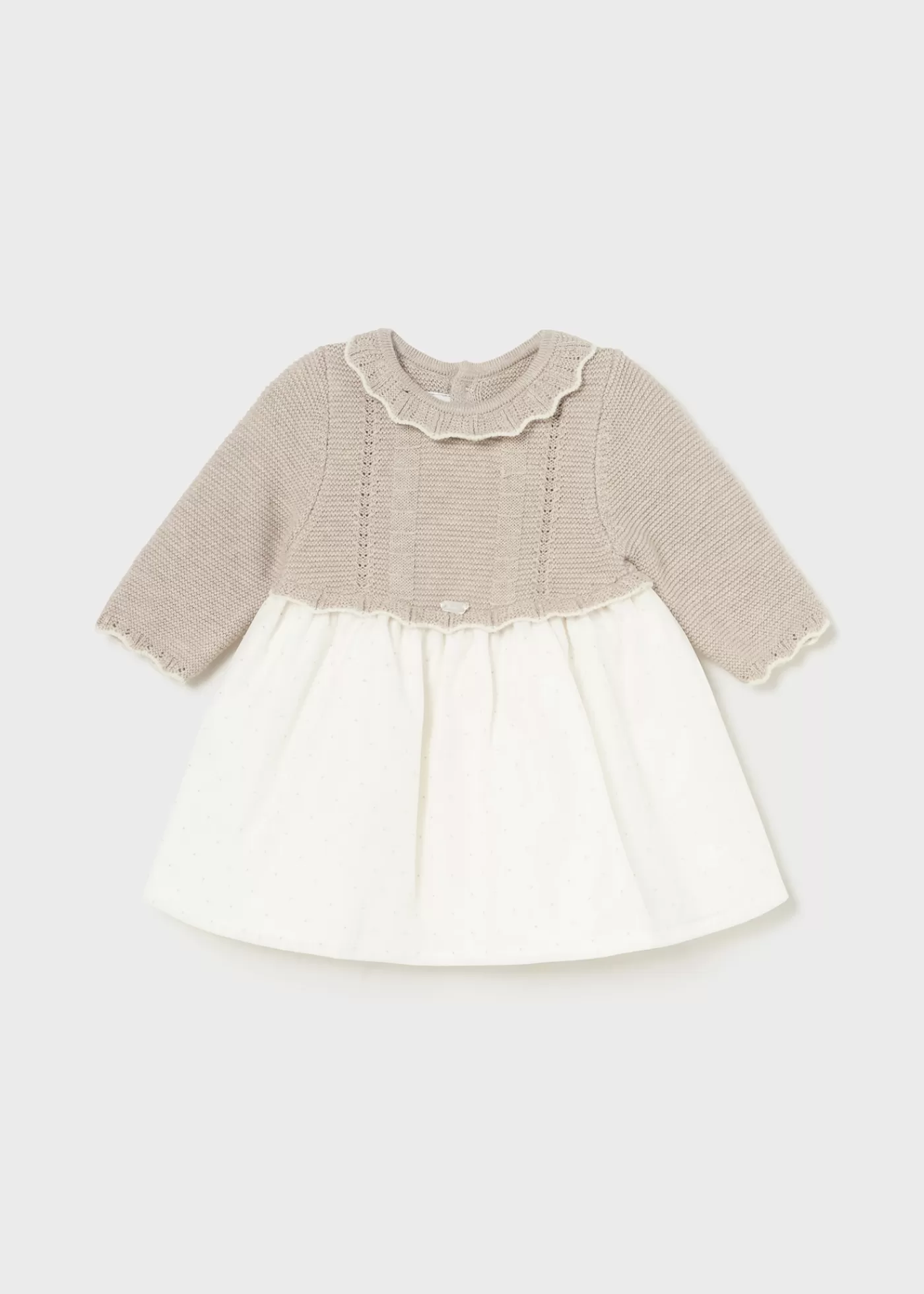 Mayoral Newborn Girl Organza Dress Walnutmelange Outlet