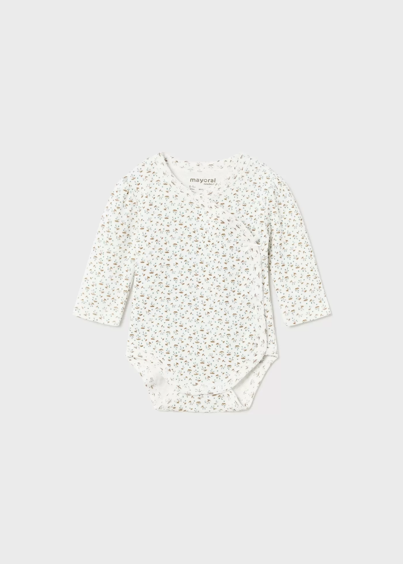 Mayoral Newborn Girl Set of 2 Print Bodysuits Offwhite-polar Flash Sale