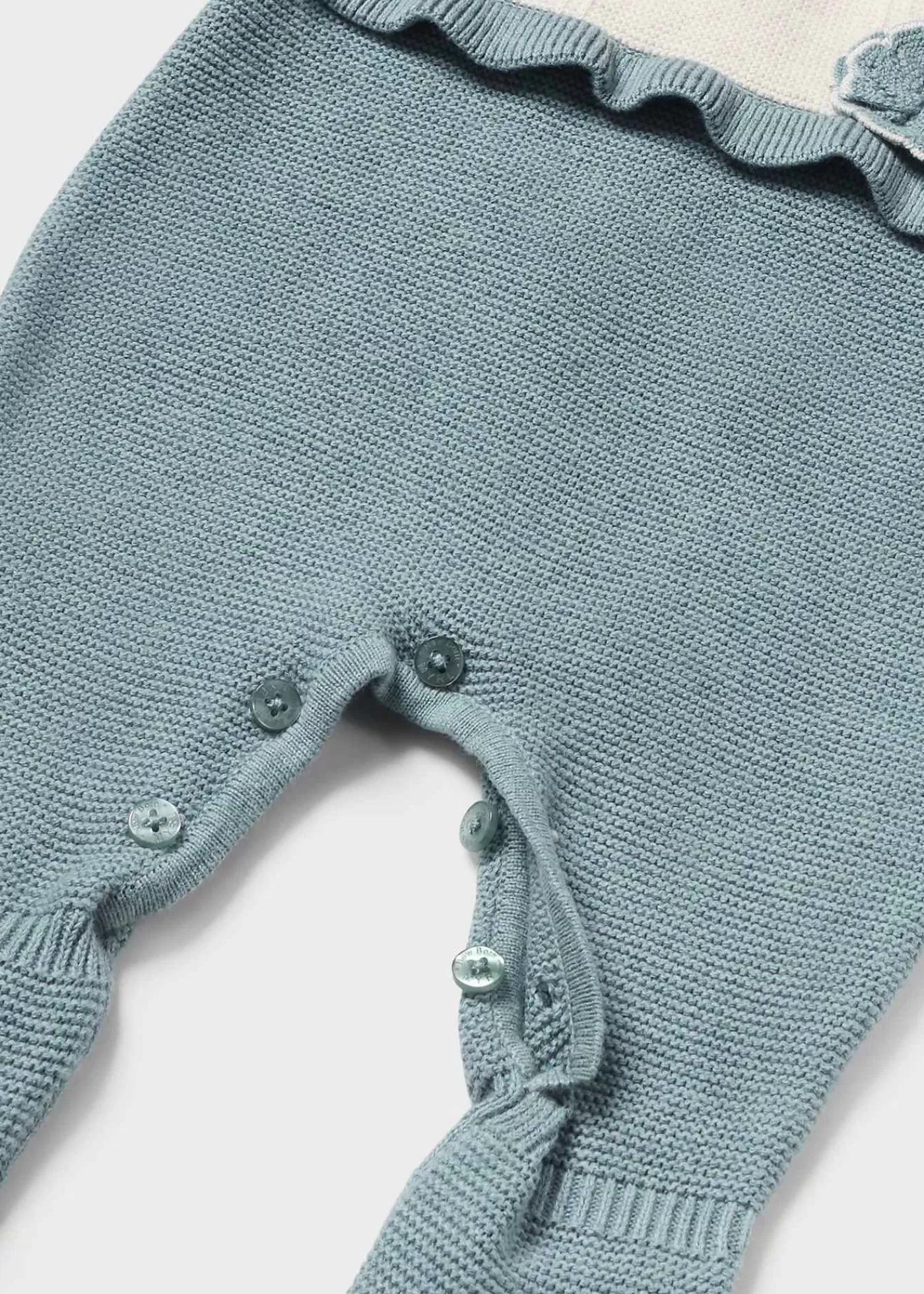 Mayoral Newborn Knit Flower One-Piece Icebergheather Store