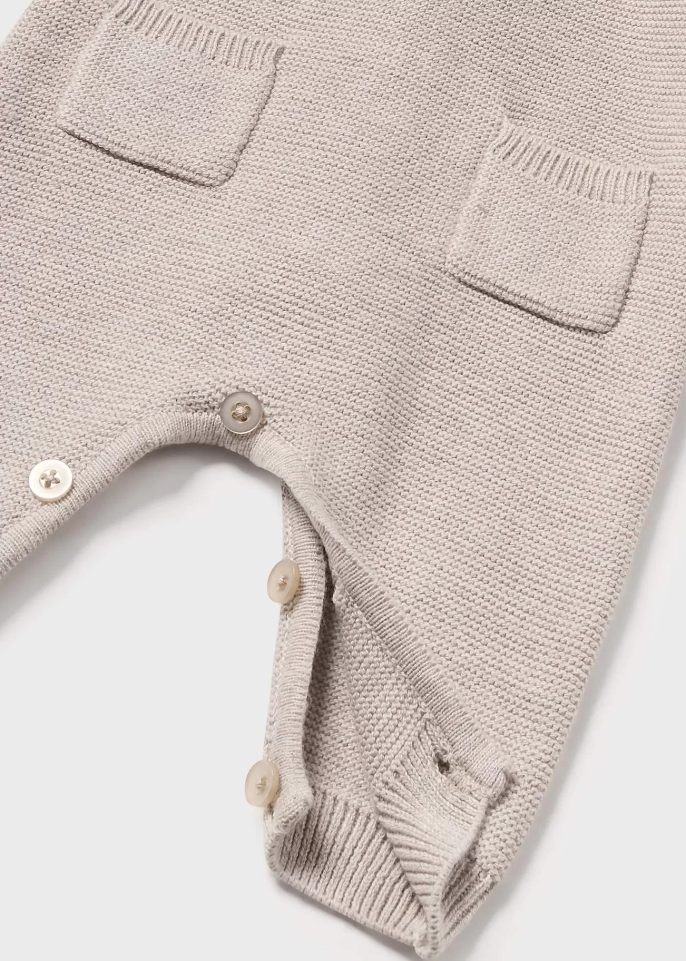 Mayoral Newborn Knit One-Piece Walnutmelange Shop