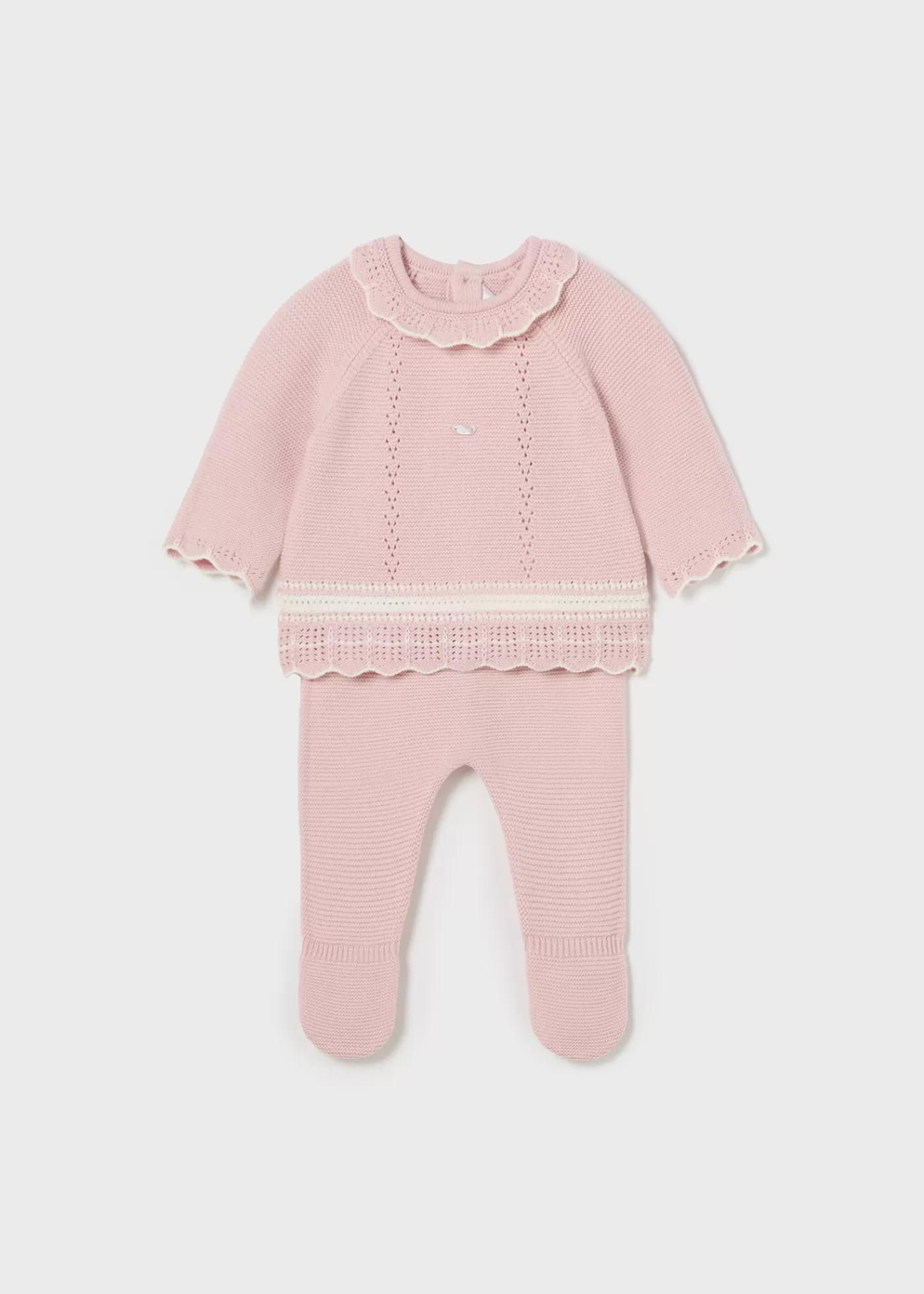 Mayoral Newborn Knit Sweater and Footed Pant Set Babypink Store