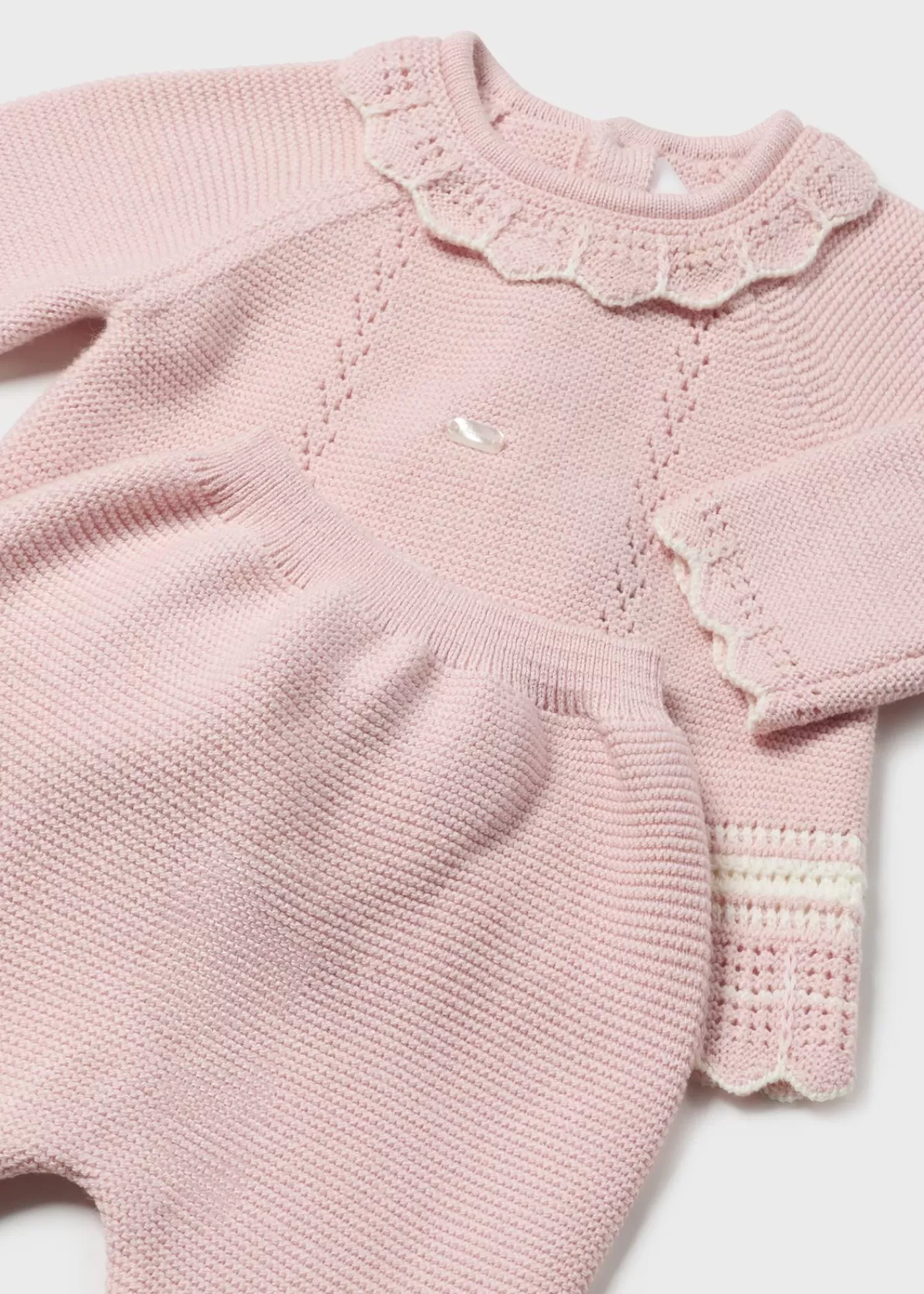 Mayoral Newborn Knit Sweater and Footed Pant Set Babypink Store