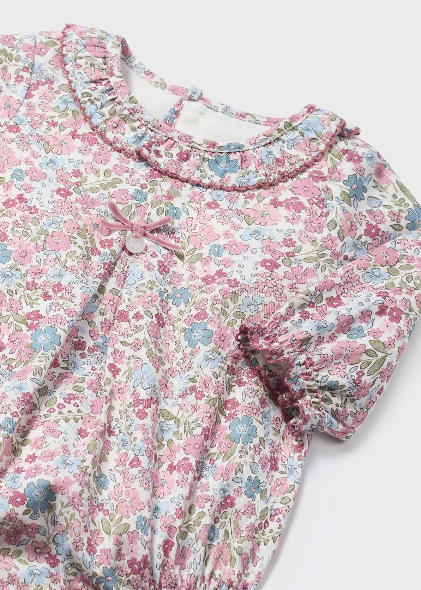 Mayoral Newborn Leggings and Floral Romper Set Babypink Online